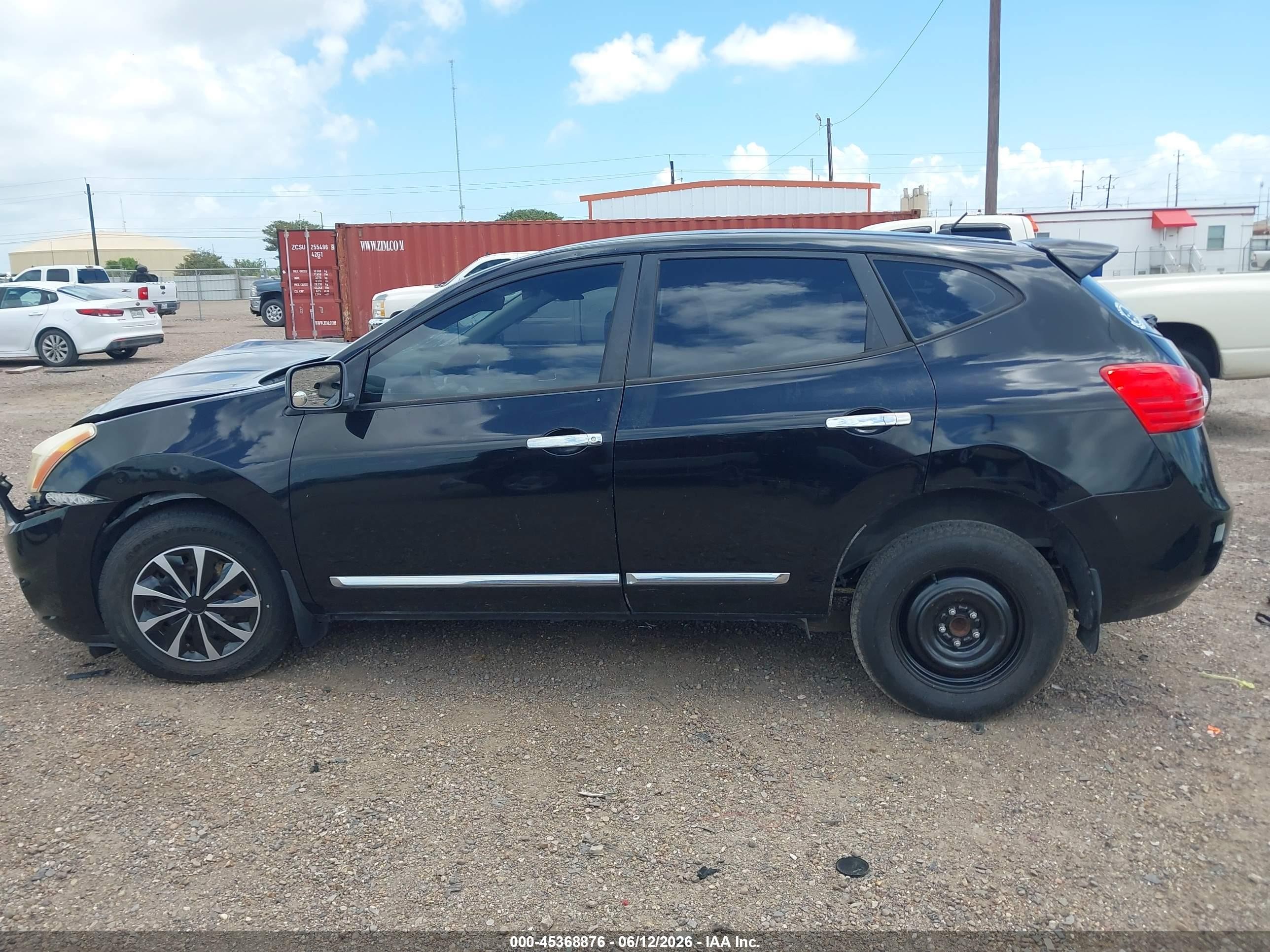 2012 Nissan Rogue S Black vin: JN8AS5MT3CW279241