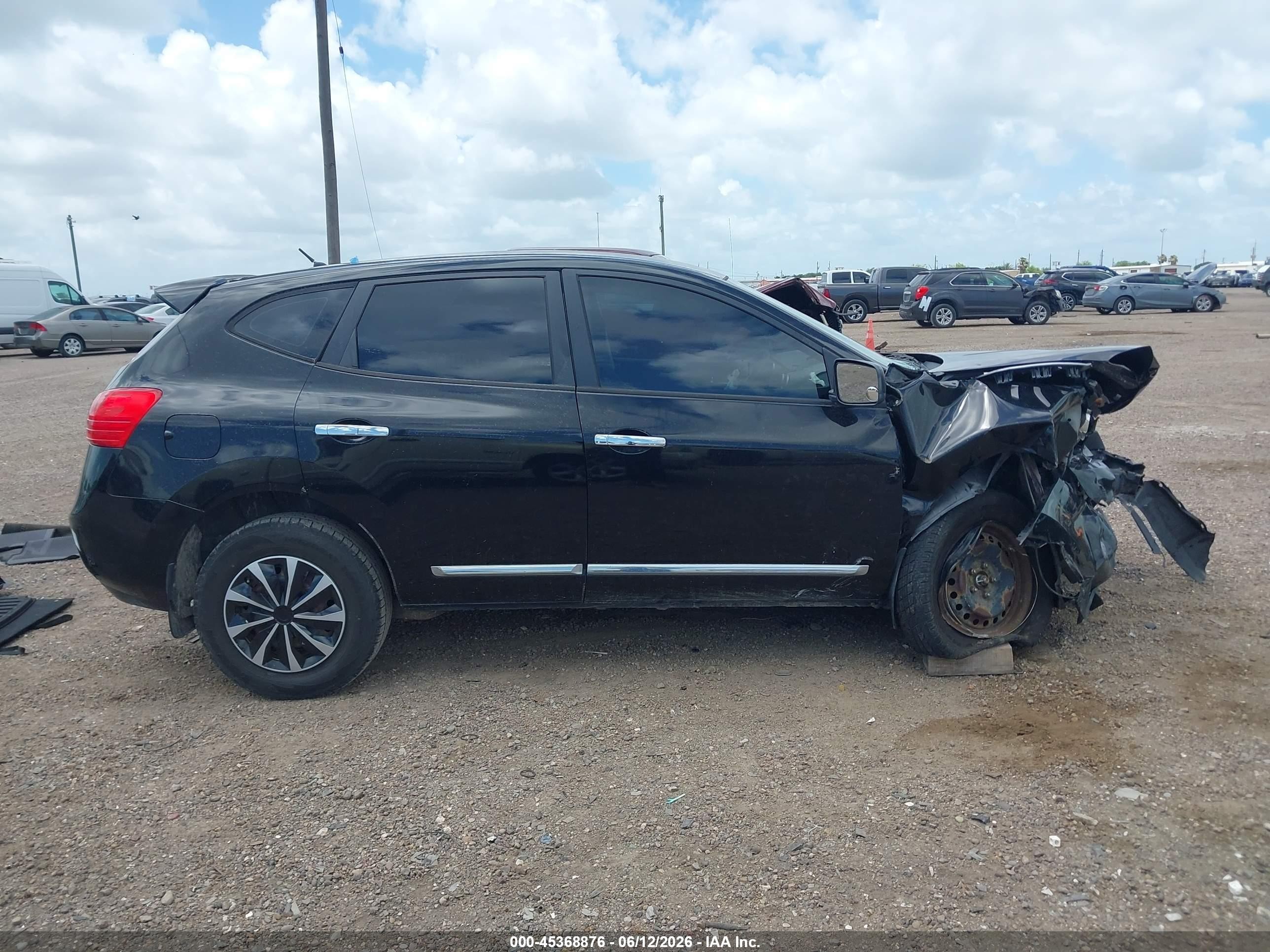 2012 Nissan Rogue S Black vin: JN8AS5MT3CW279241