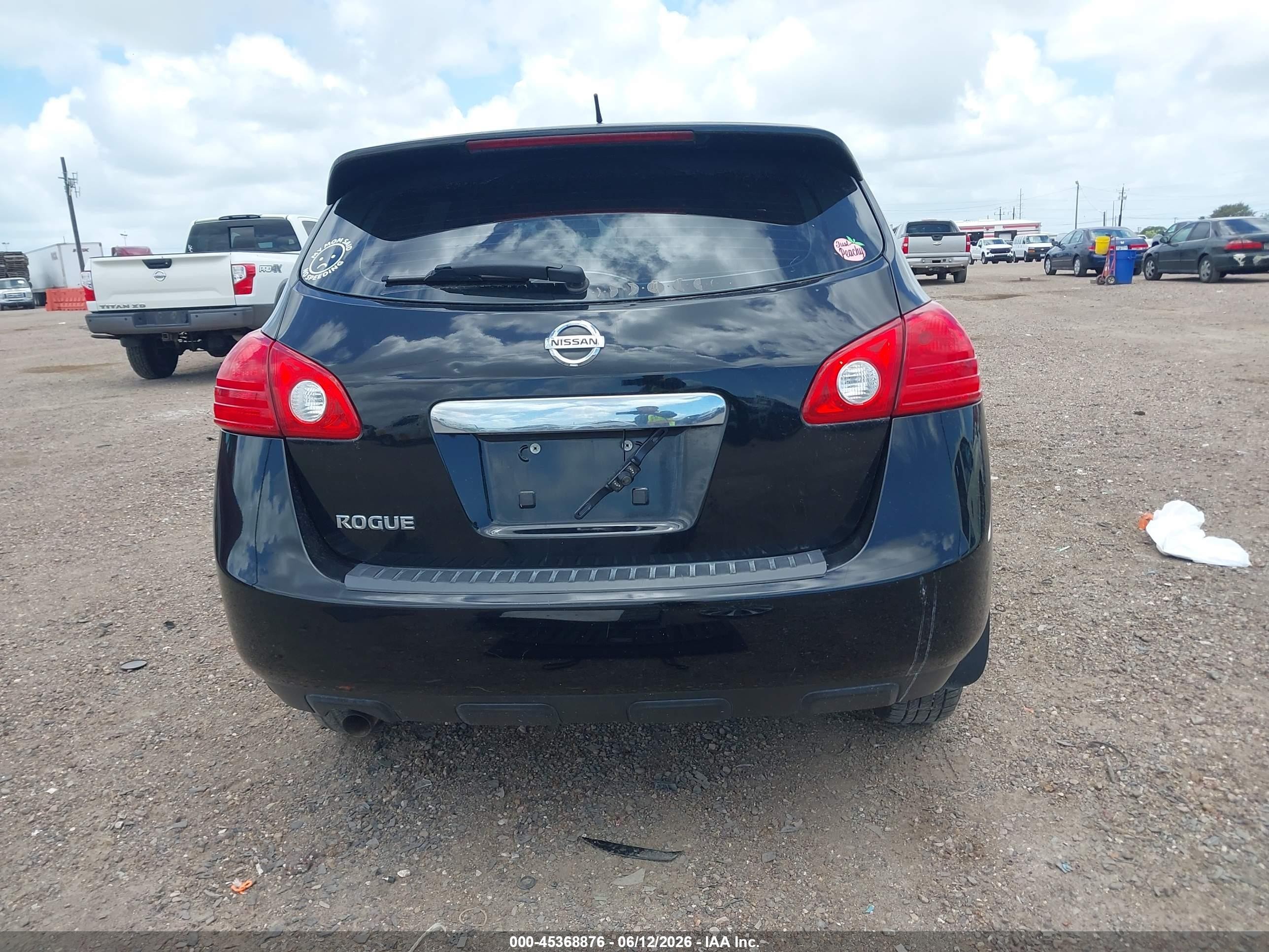 2012 Nissan Rogue S Black vin: JN8AS5MT3CW279241