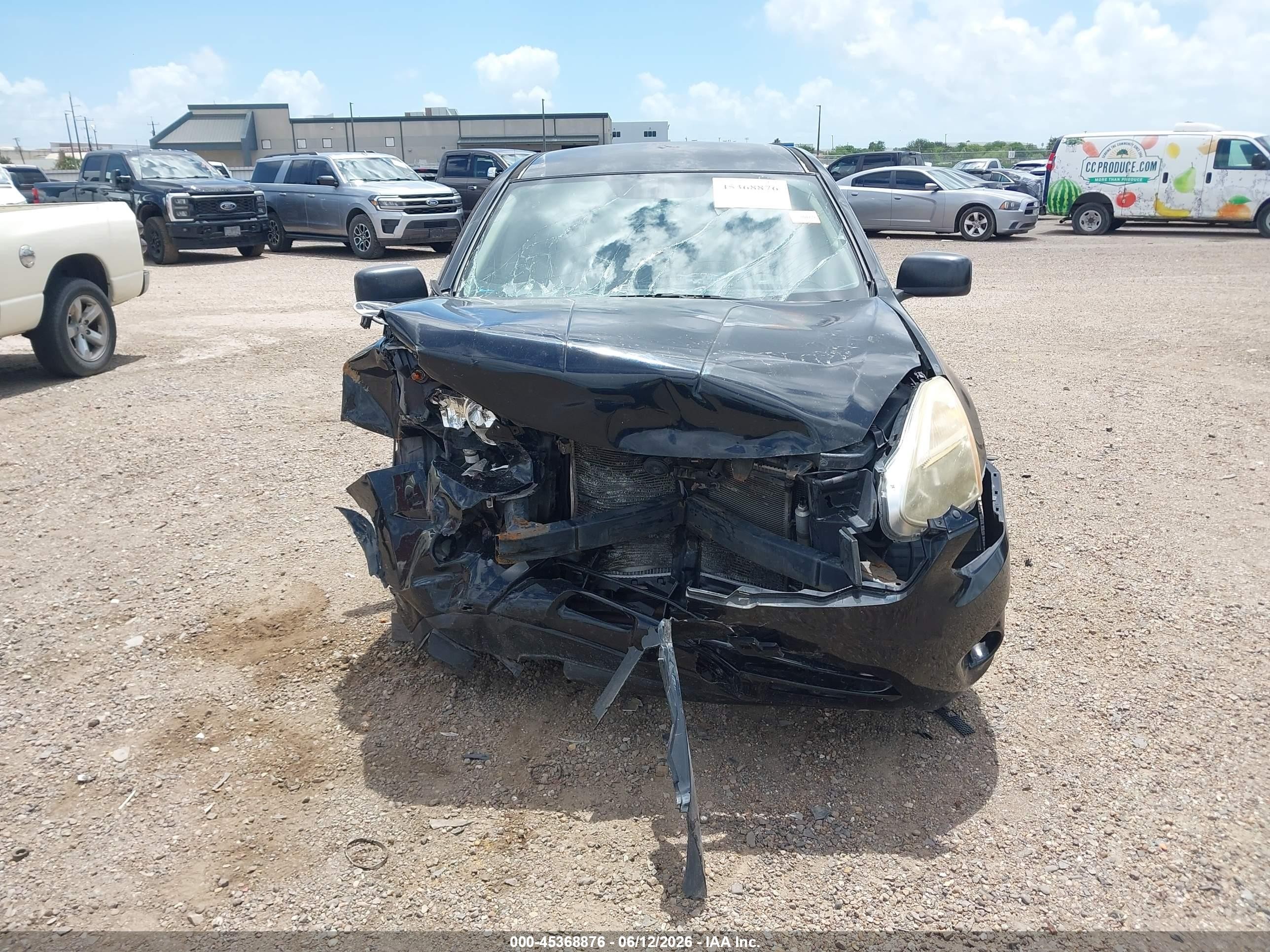 2012 Nissan Rogue S Black vin: JN8AS5MT3CW279241