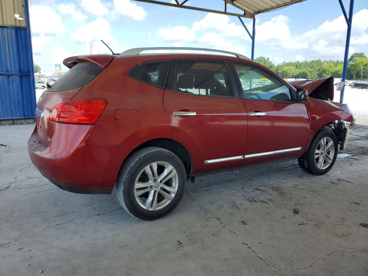 2012 Nissan Rogue S Red vin: JN8AS5MT3CW282723