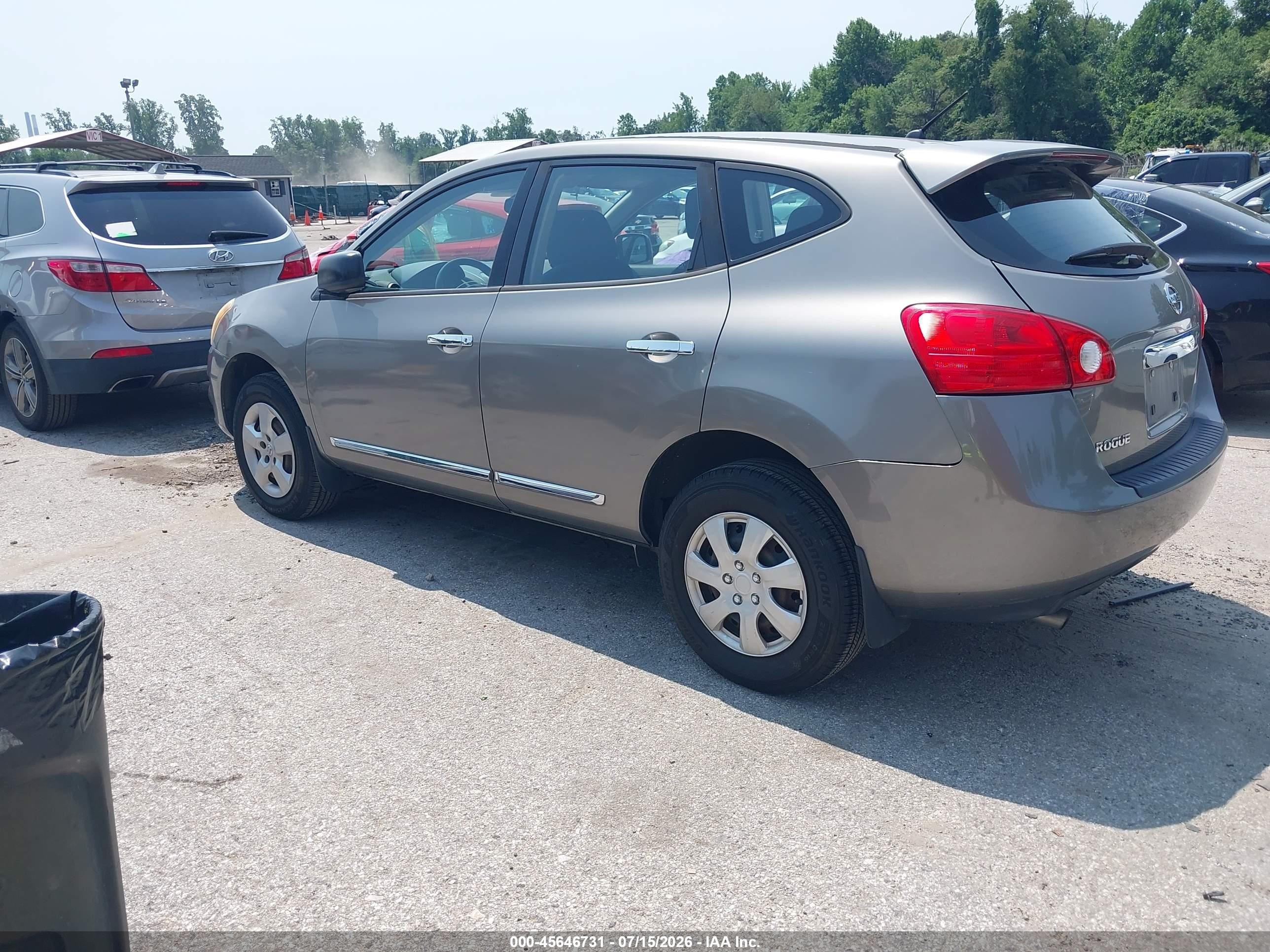 2012 Nissan Rogue S Brown vin: JN8AS5MT3CW282785