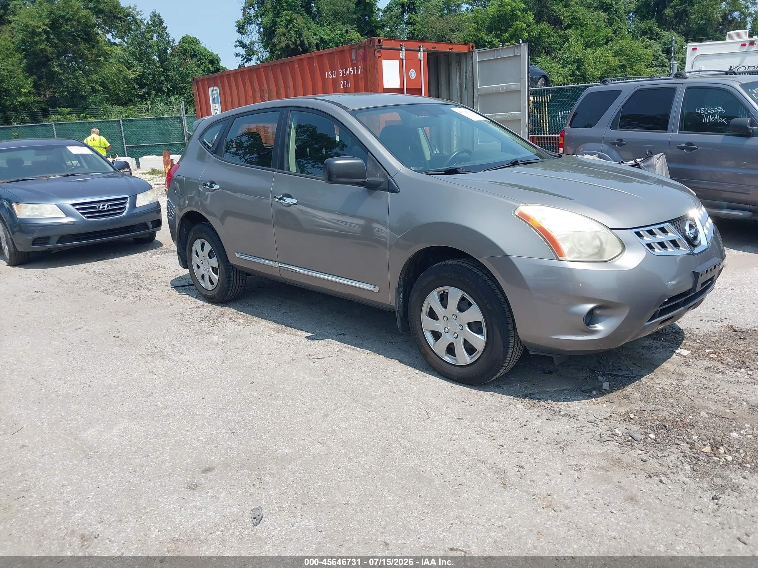 2012 Nissan Rogue S Brown vin: JN8AS5MT3CW282785