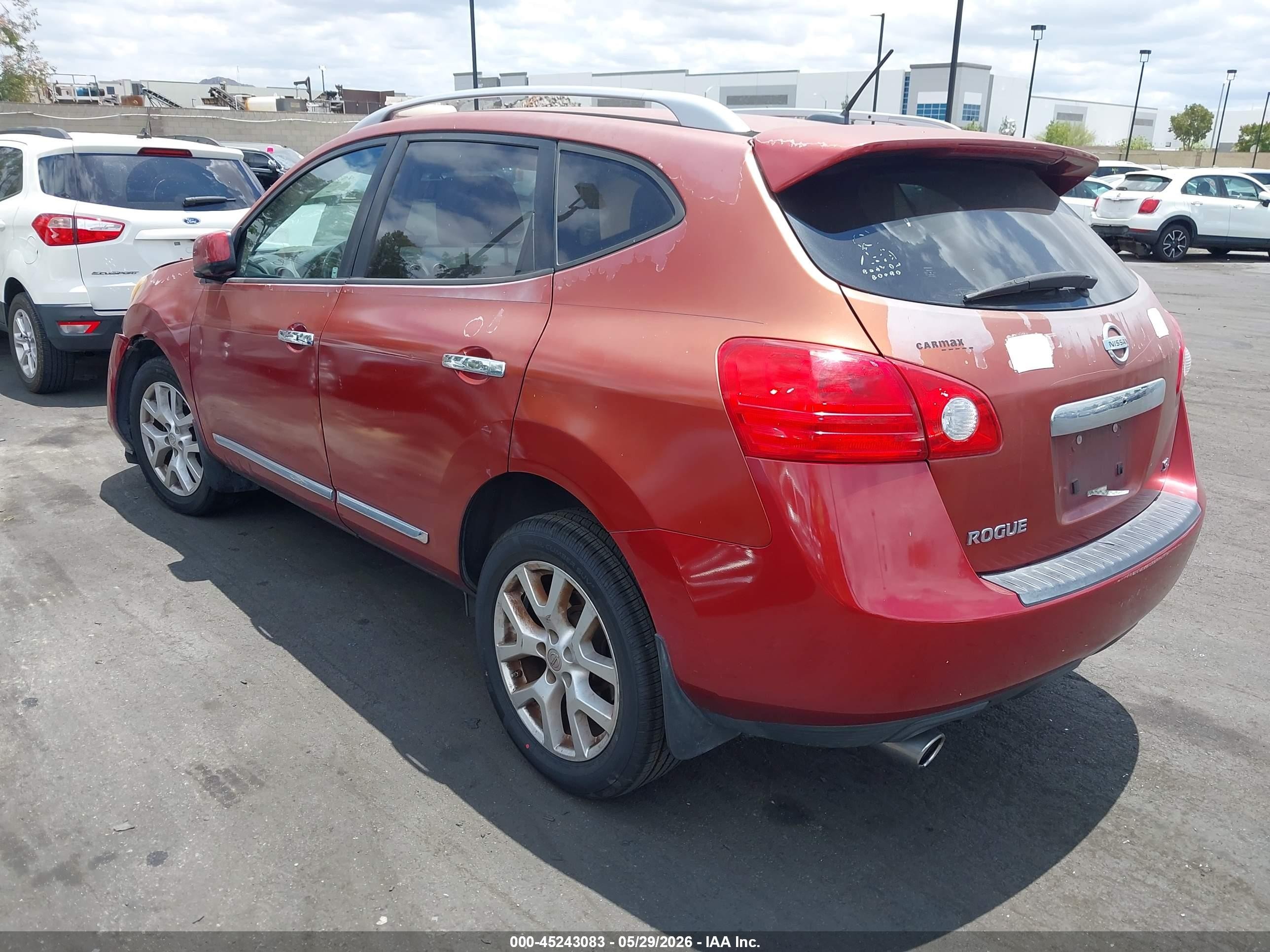 2012 Nissan Rogue Sv W/sl Pkg Красный vin: JN8AS5MT3CW285640