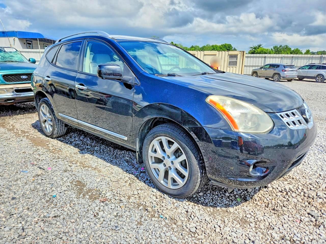 2012 Nissan Rogue S Black vin: JN8AS5MT3CW298937