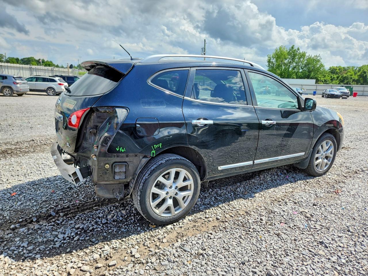 2012 Nissan Rogue S Black vin: JN8AS5MT3CW298937