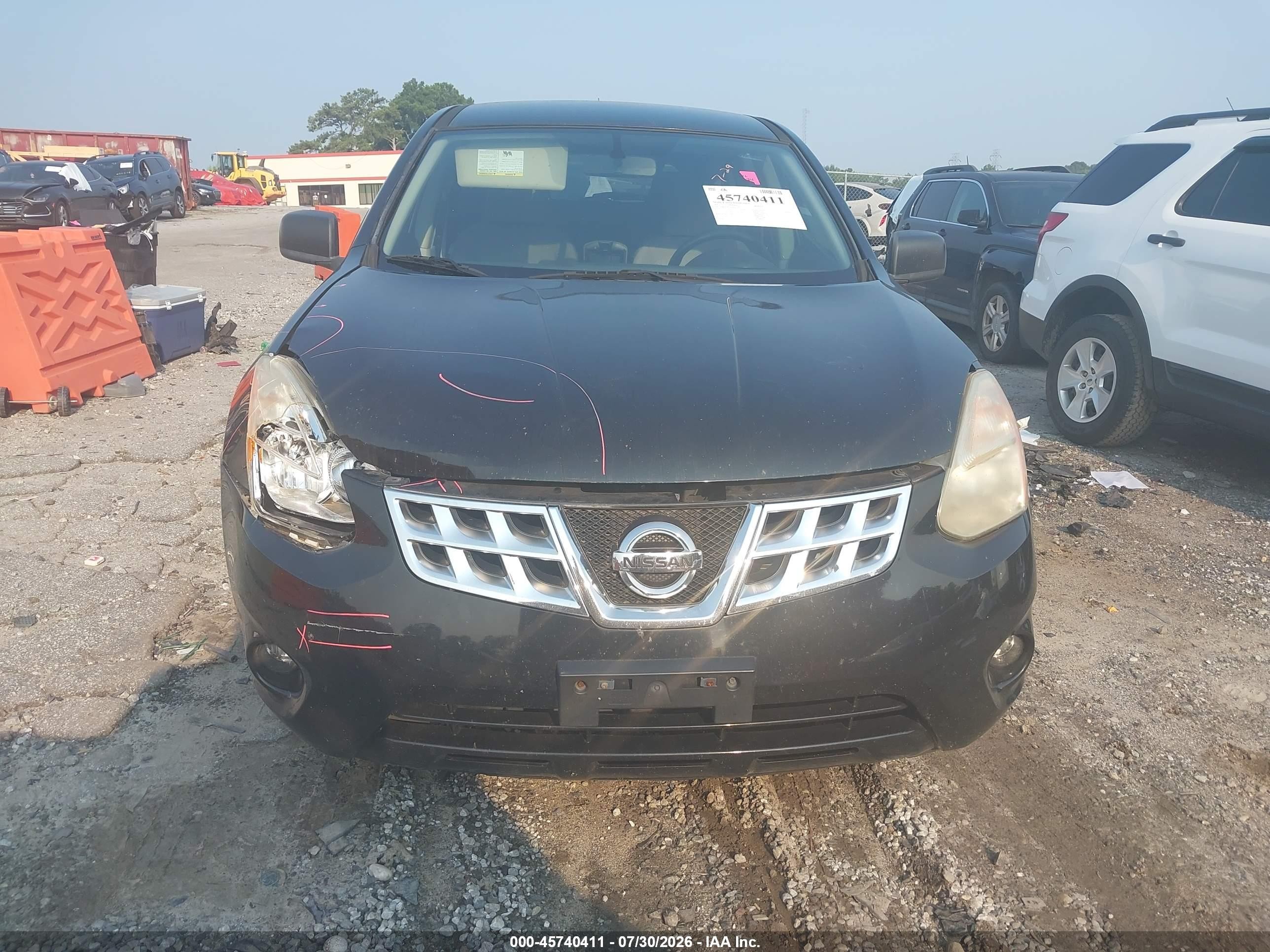 2012 Nissan Rogue S Black vin: JN8AS5MT3CW612229