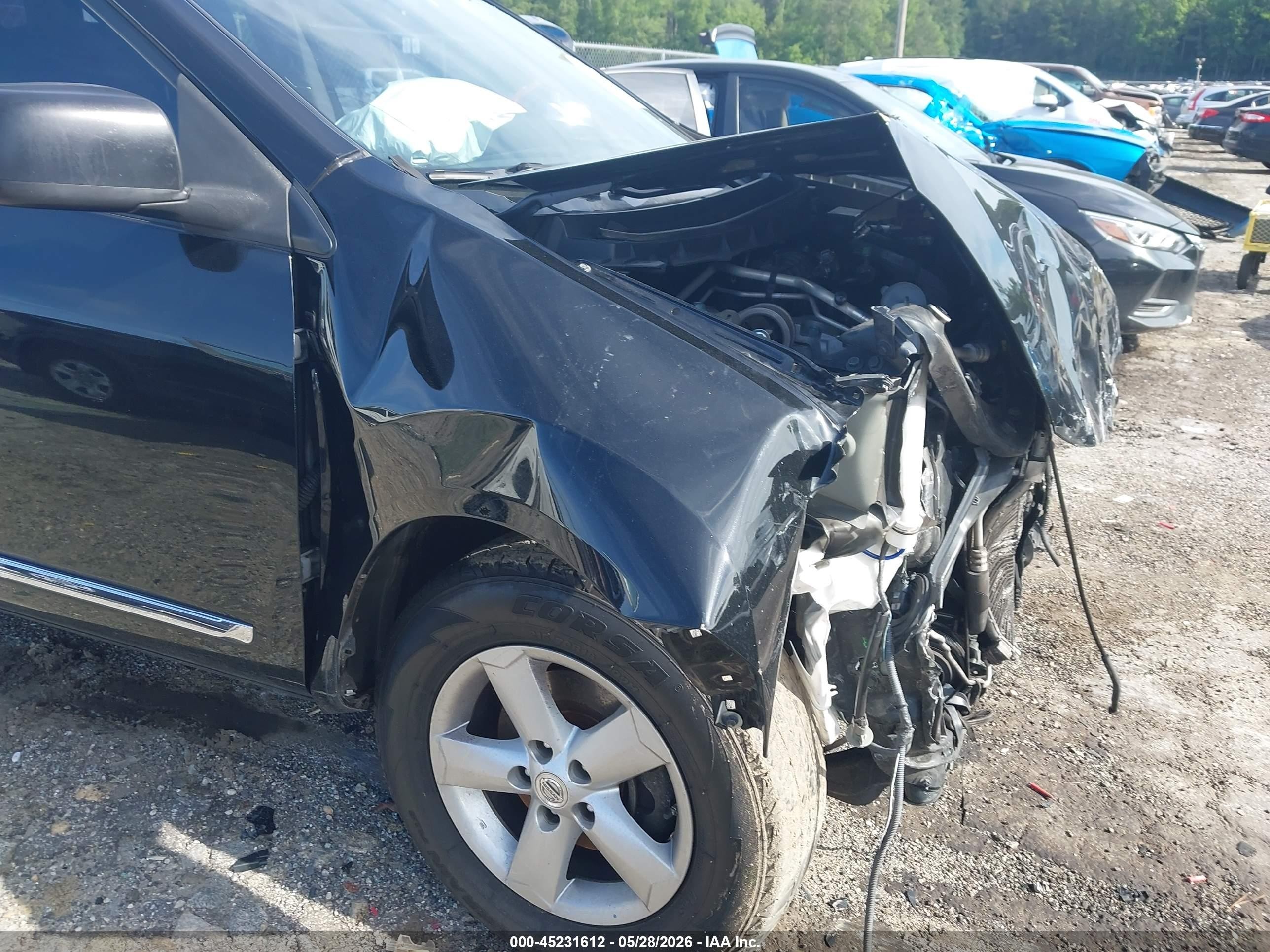 2012 Nissan Rogue S Black vin: JN8AS5MT3CW614563