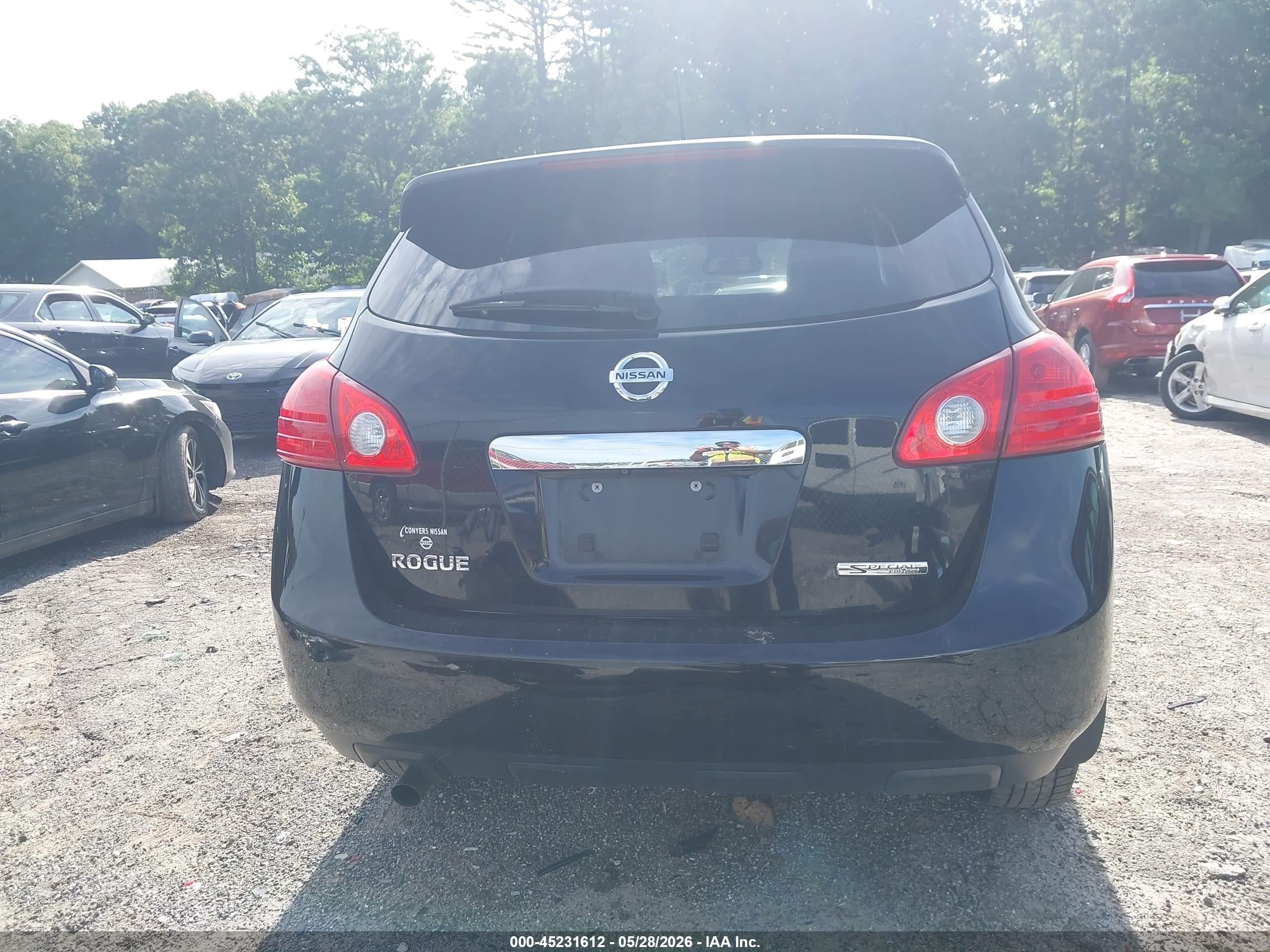 2012 Nissan Rogue S Black vin: JN8AS5MT3CW614563