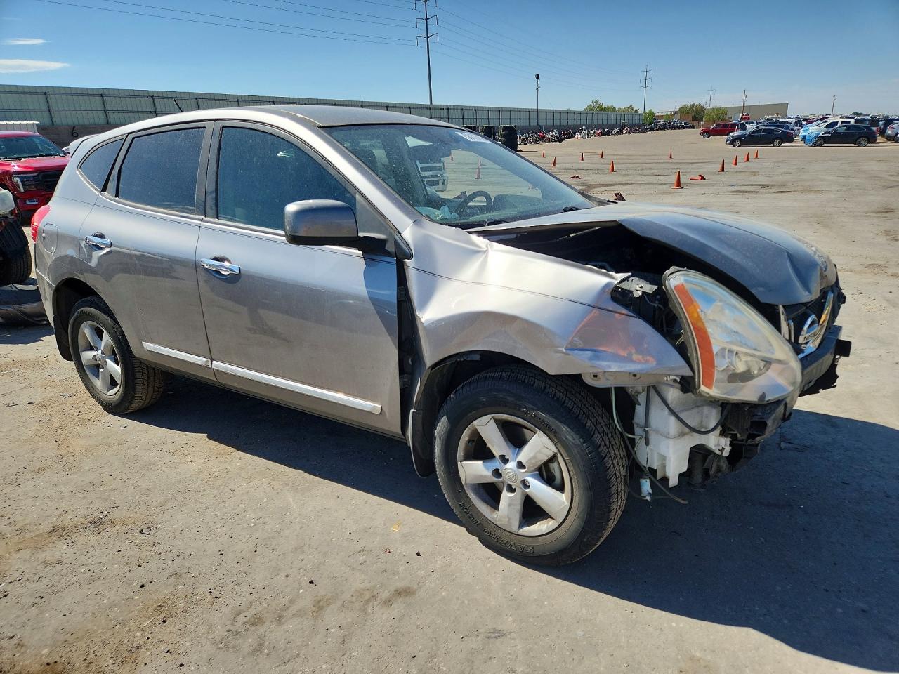 2013 Nissan Rogue S Gray vin: JN8AS5MT3DW003143