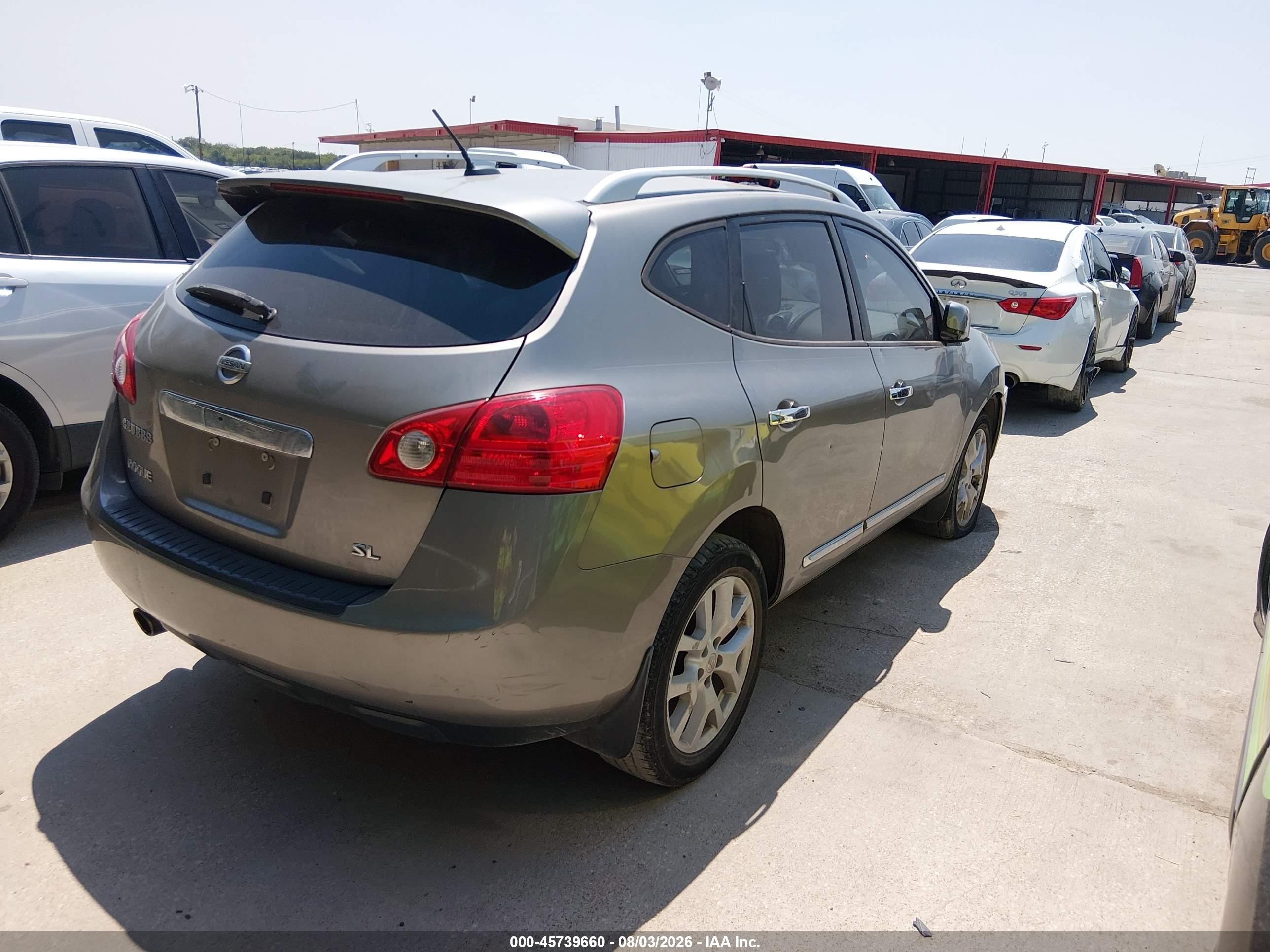 2013 Nissan Rogue Sv W/sl Pkg Серый vin: JN8AS5MT3DW009007