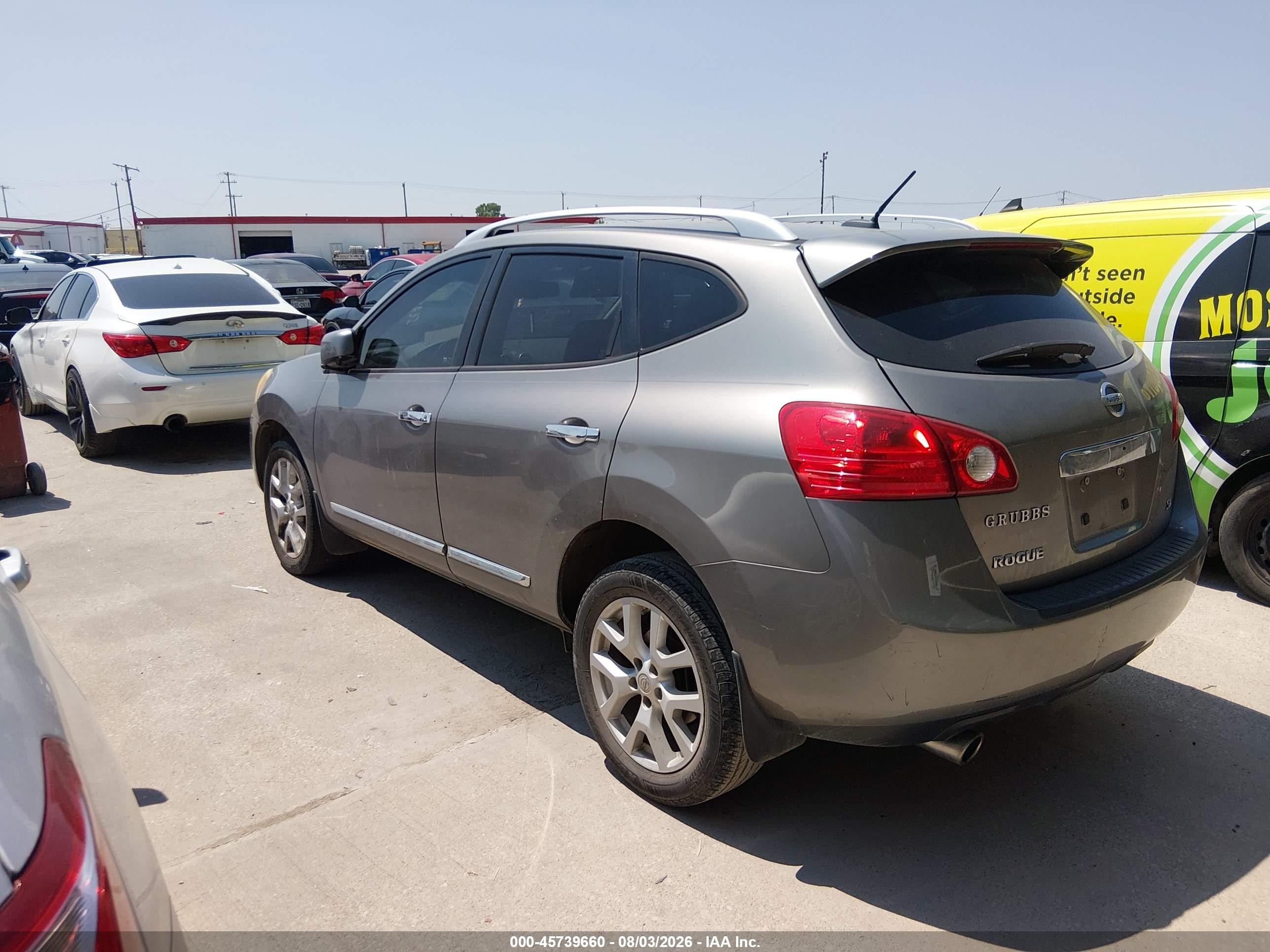 2013 Nissan Rogue Sv W/sl Pkg Серый vin: JN8AS5MT3DW009007