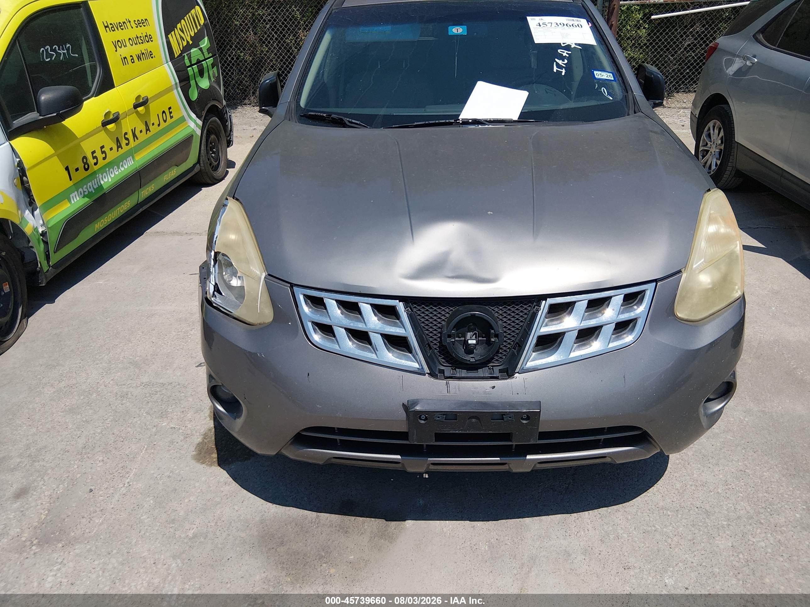 2013 Nissan Rogue Sv W/sl Pkg Серый vin: JN8AS5MT3DW009007