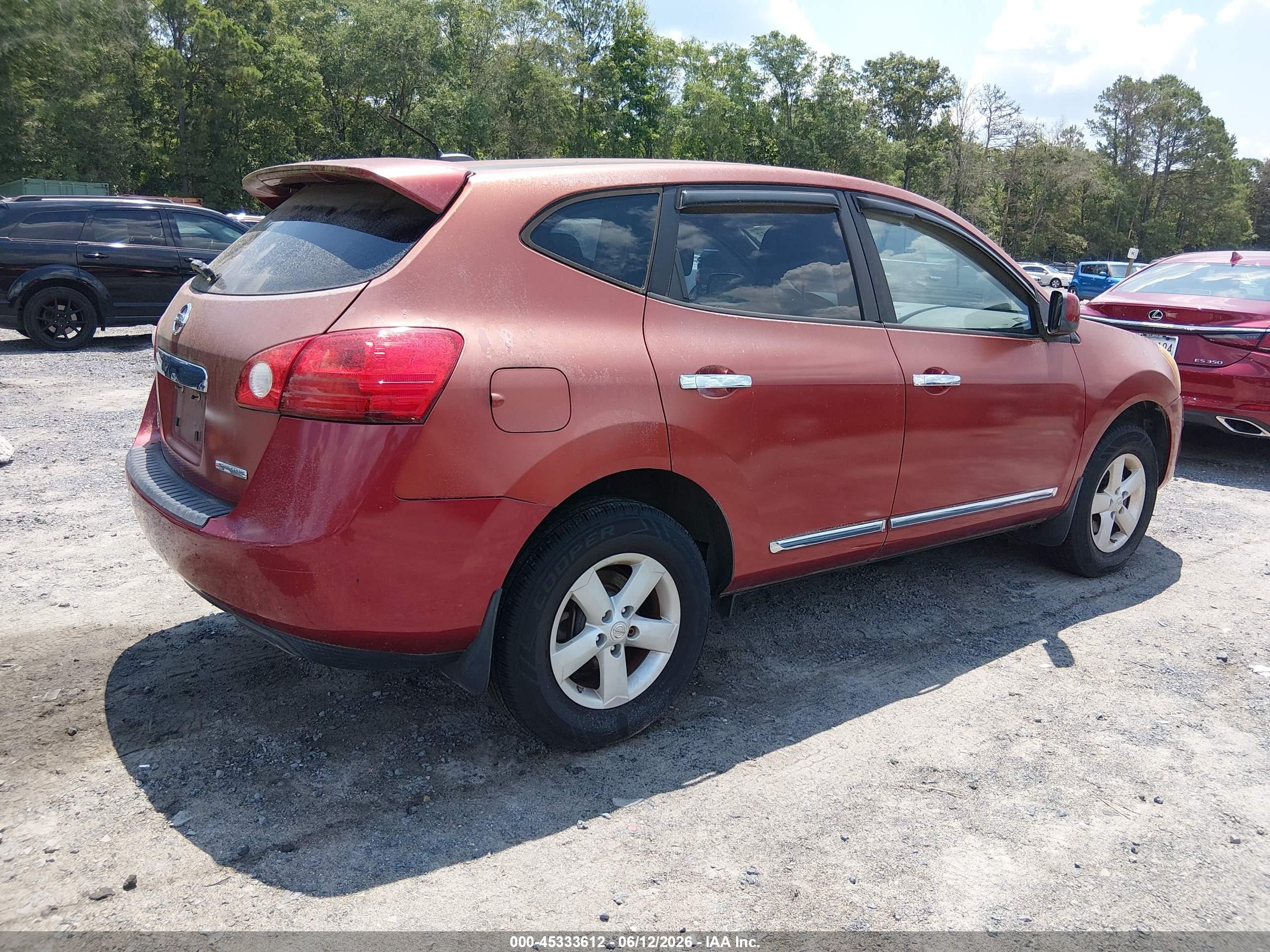 2013 Nissan Rogue S Красный vin: JN8AS5MT3DW013963