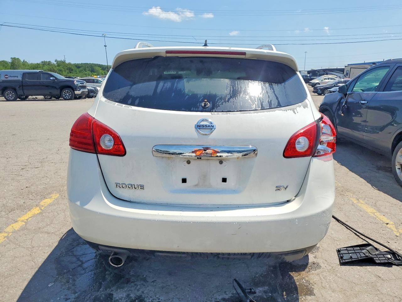 2013 Nissan Rogue S/sv White vin: JN8AS5MT3DW023232