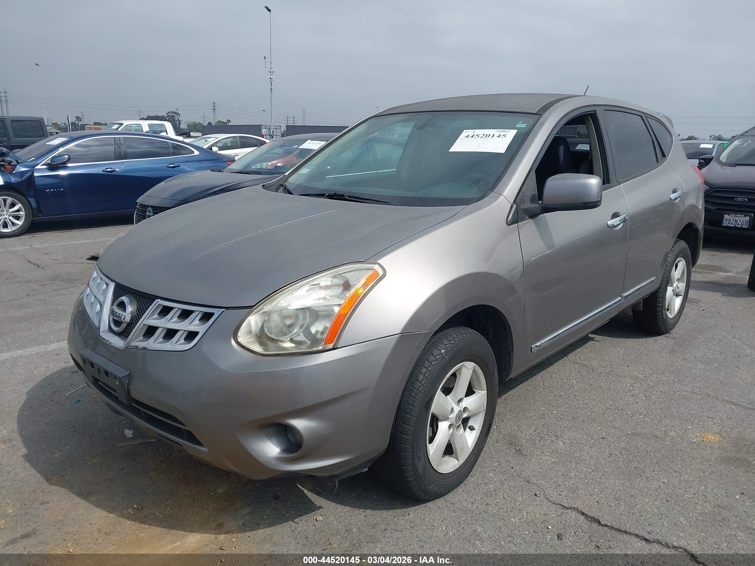 2013 Nissan Rogue S Gray vin: JN8AS5MT3DW030603