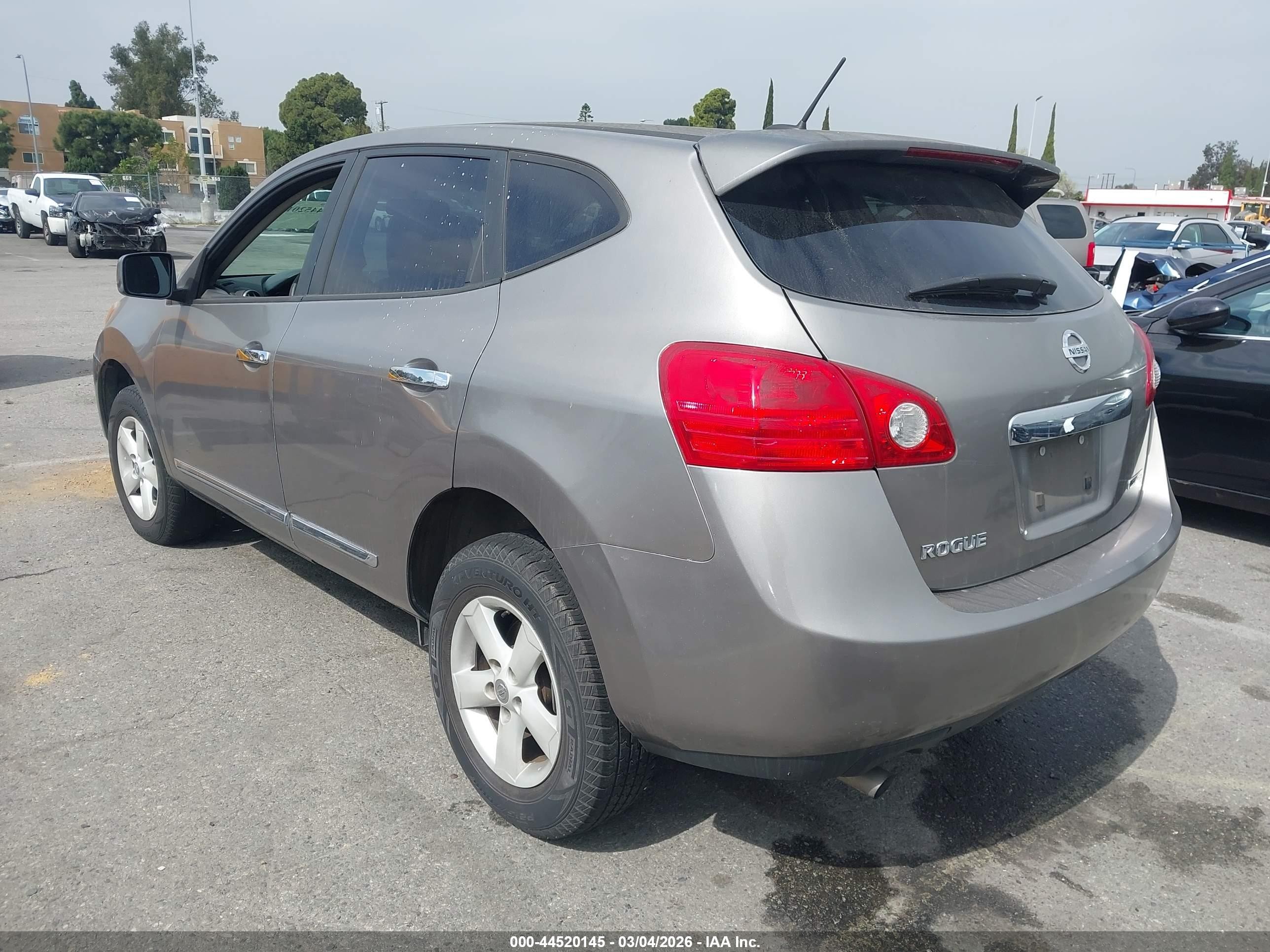 2013 Nissan Rogue S Gray vin: JN8AS5MT3DW030603