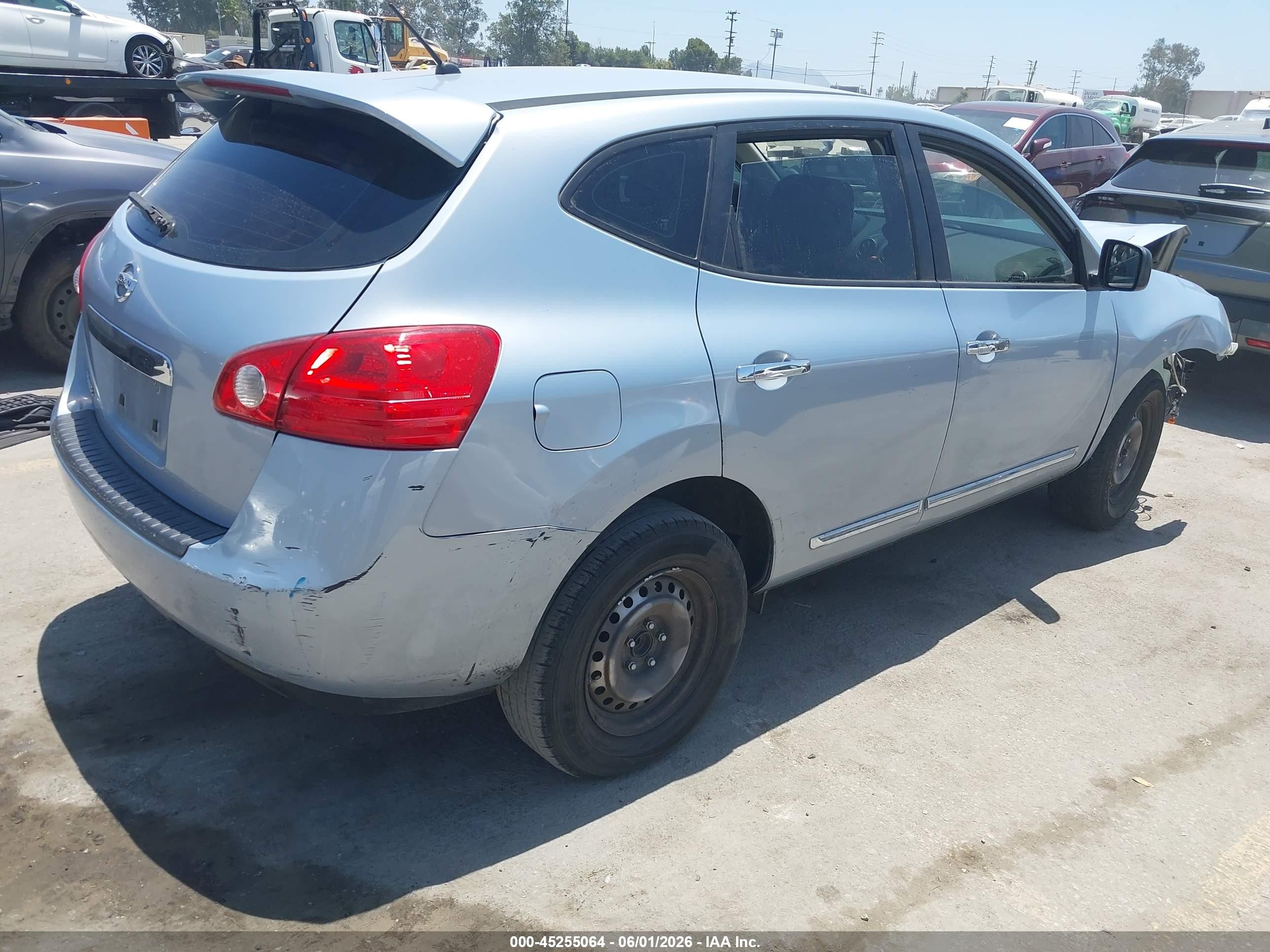 2013 Nissan Rogue S Light Blue vin: JN8AS5MT3DW031542