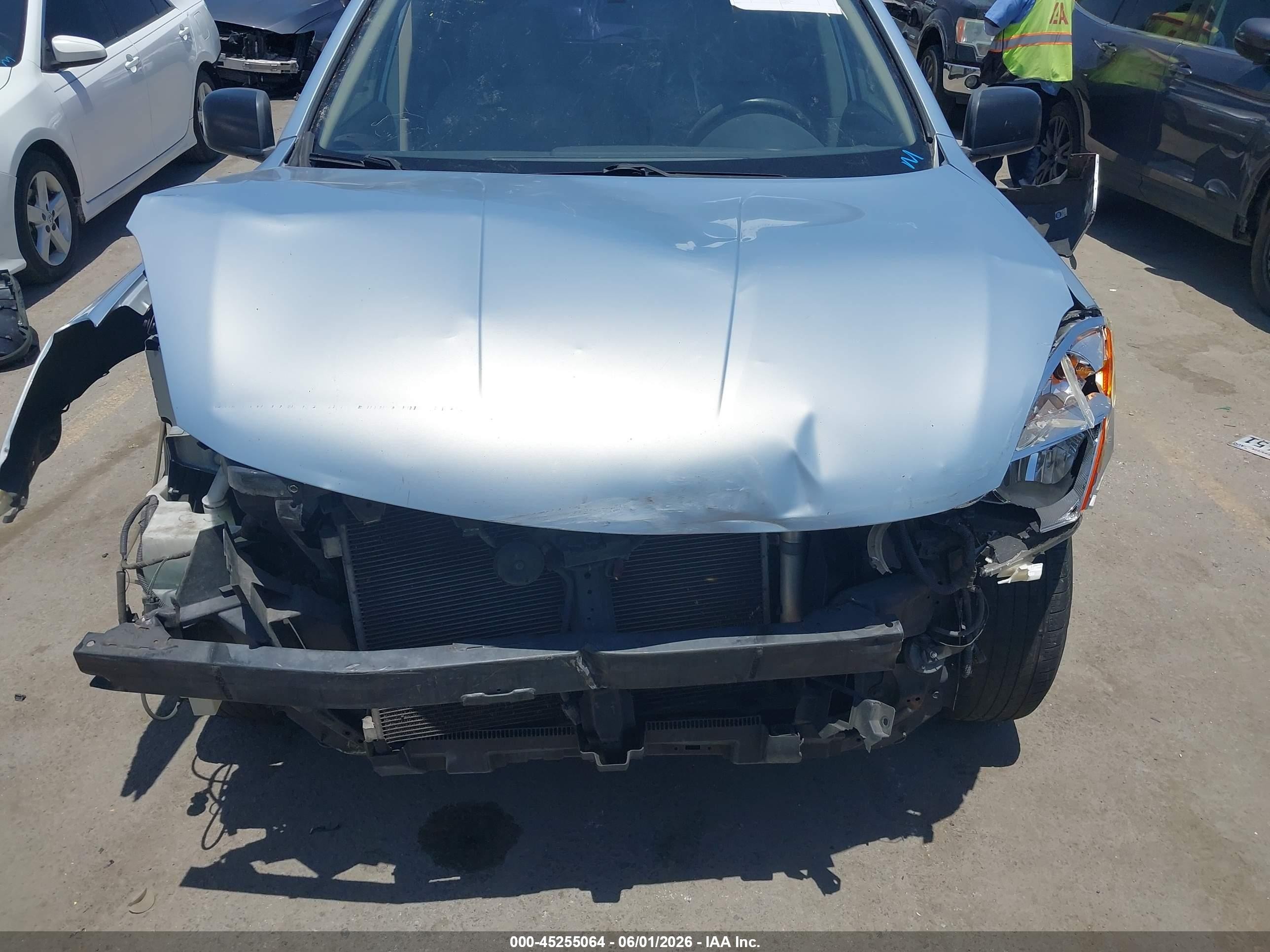 2013 Nissan Rogue S Light Blue vin: JN8AS5MT3DW031542
