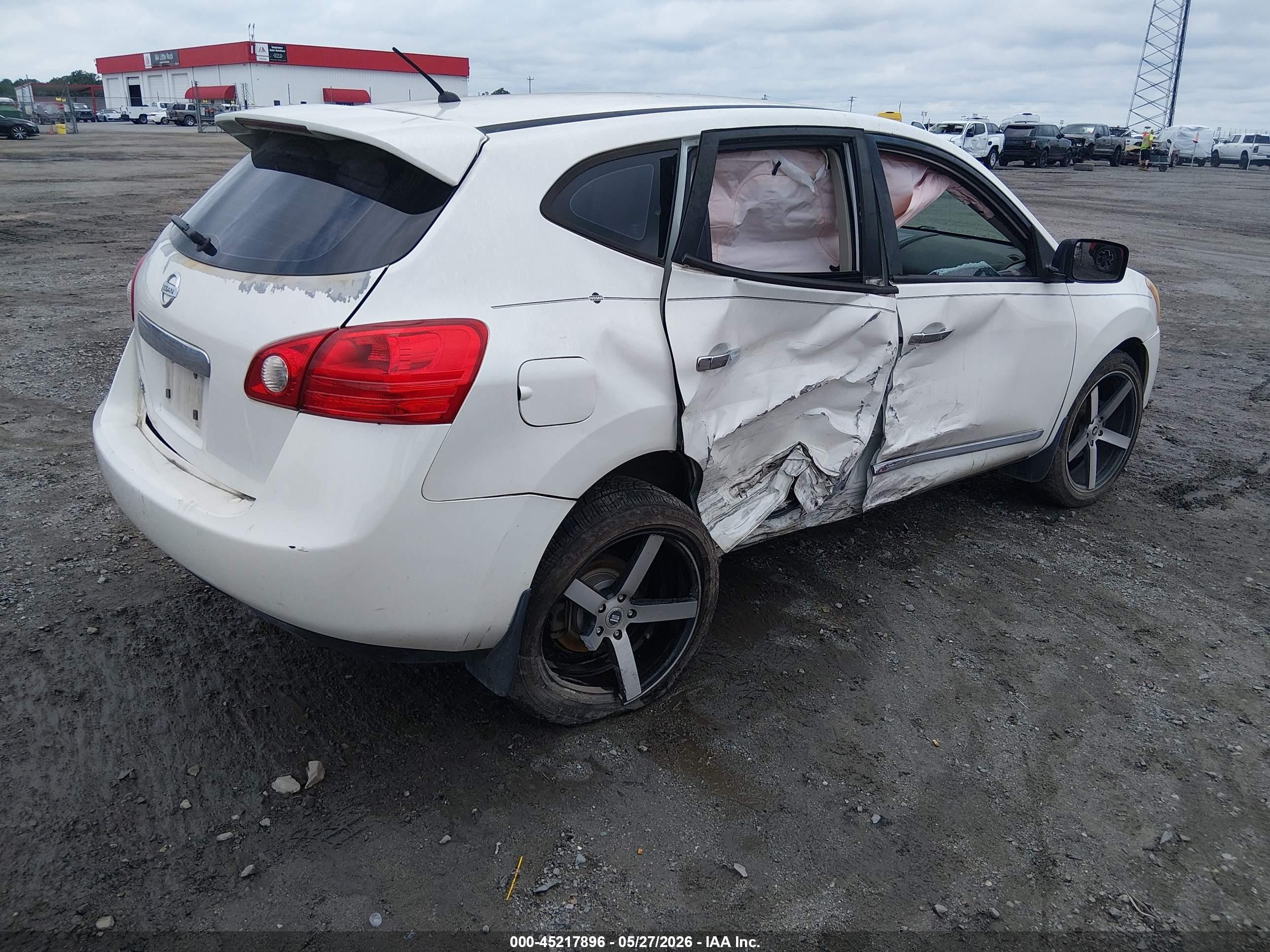 2013 Nissan Rogue S White vin: JN8AS5MT3DW037289
