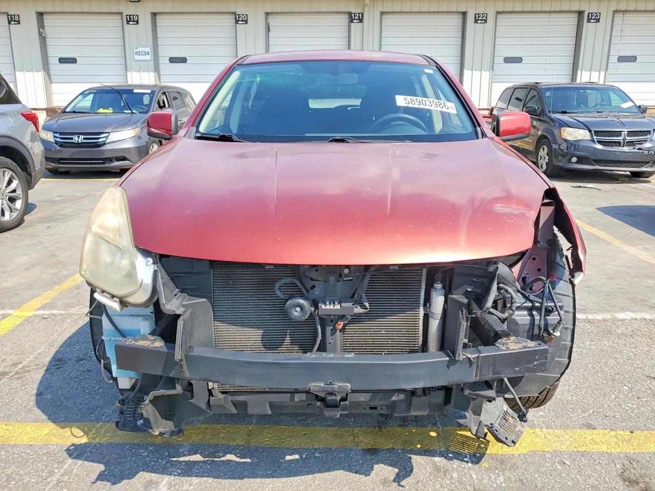 2013 Nissan Rogue S Red vin: JN8AS5MT3DW040760