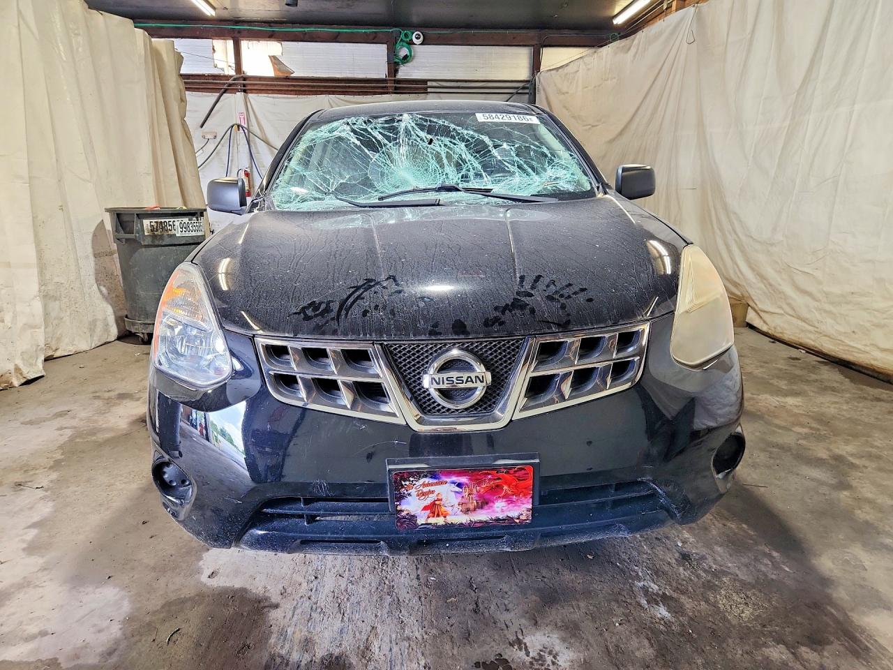 2013 Nissan Rogue S Черный vin: JN8AS5MT3DW511077