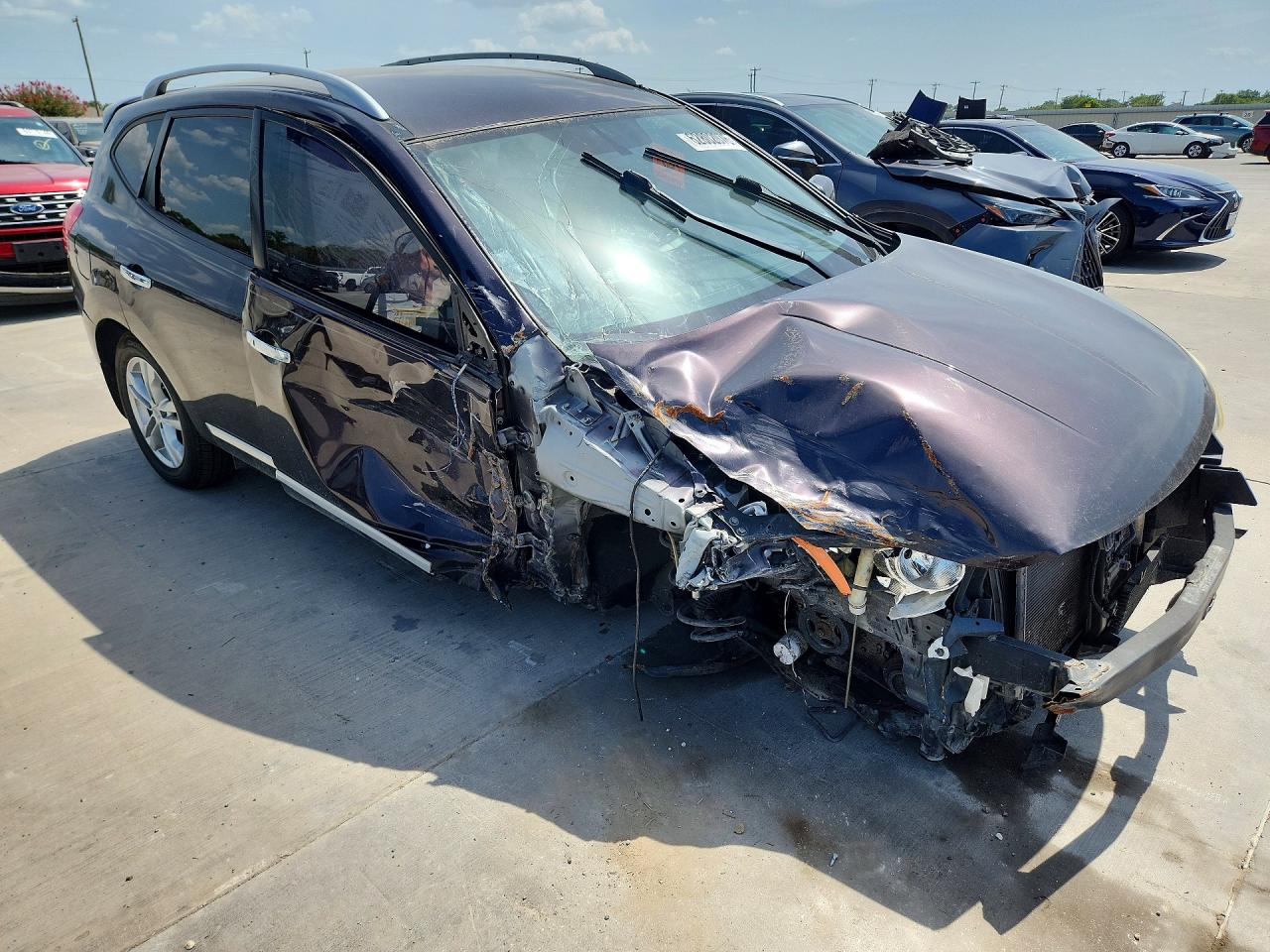 2013 Nissan Rogue S Purple vin: JN8AS5MT3DW513170