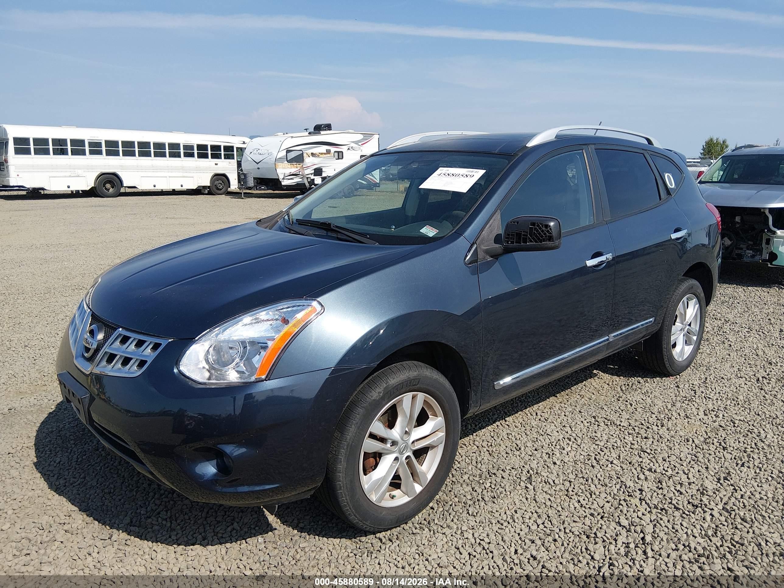 2013 Nissan Rogue Sv Dark Blue vin: JN8AS5MT3DW515114
