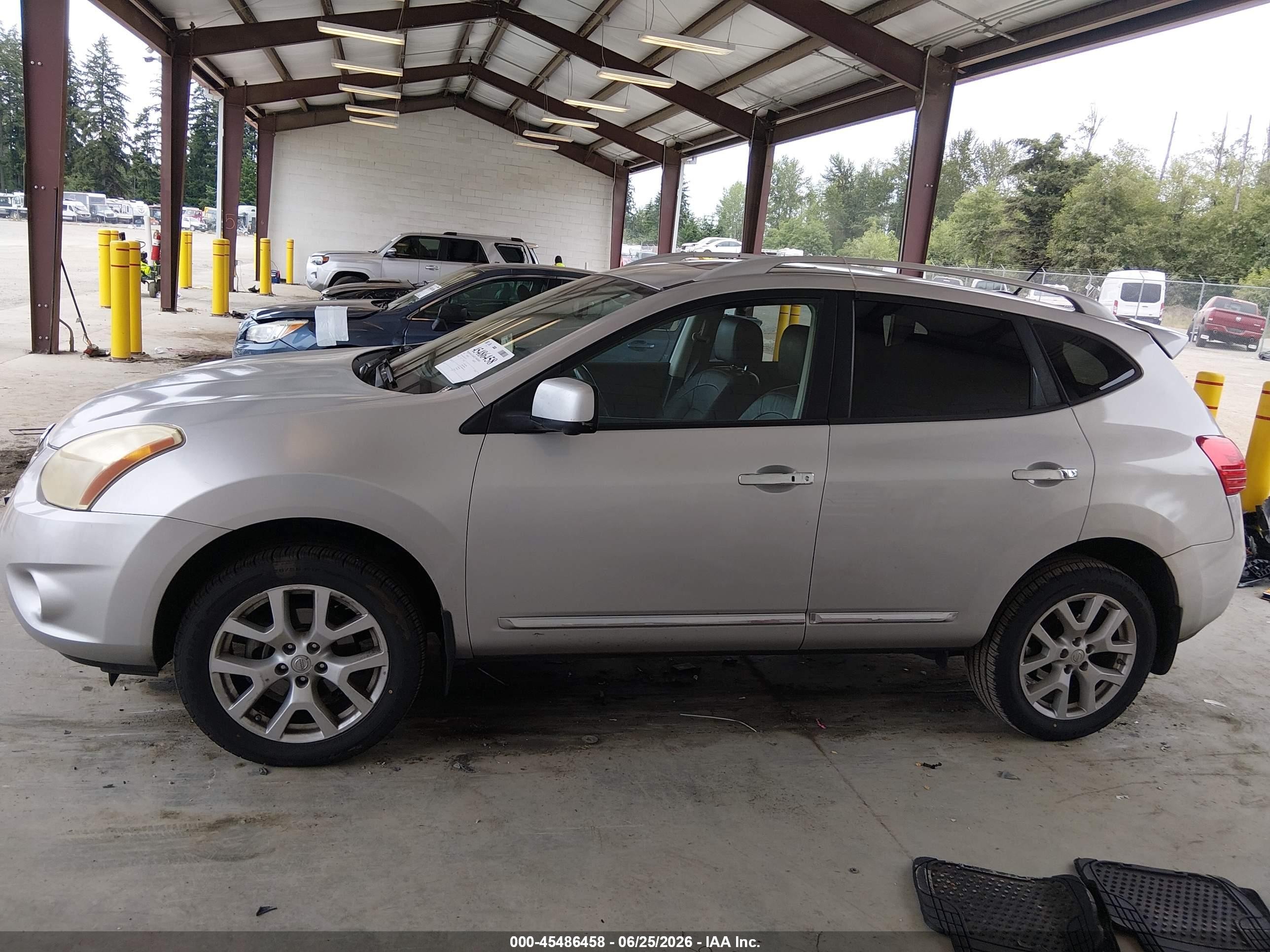 2013 Nissan Rogue Sv W/sl Pkg Silver vin: JN8AS5MT3DW517414