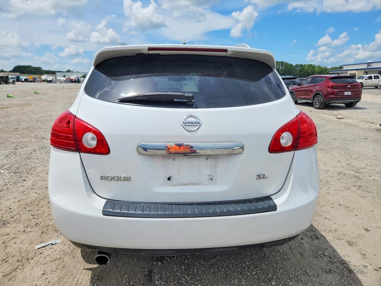2013 Nissan Rogue S White vin: JN8AS5MT3DW521687
