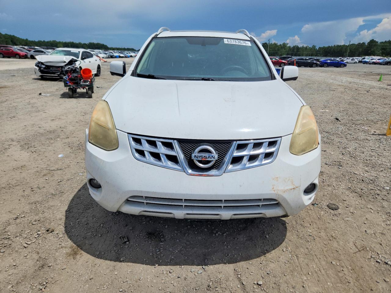 2013 Nissan Rogue S White vin: JN8AS5MT3DW521687