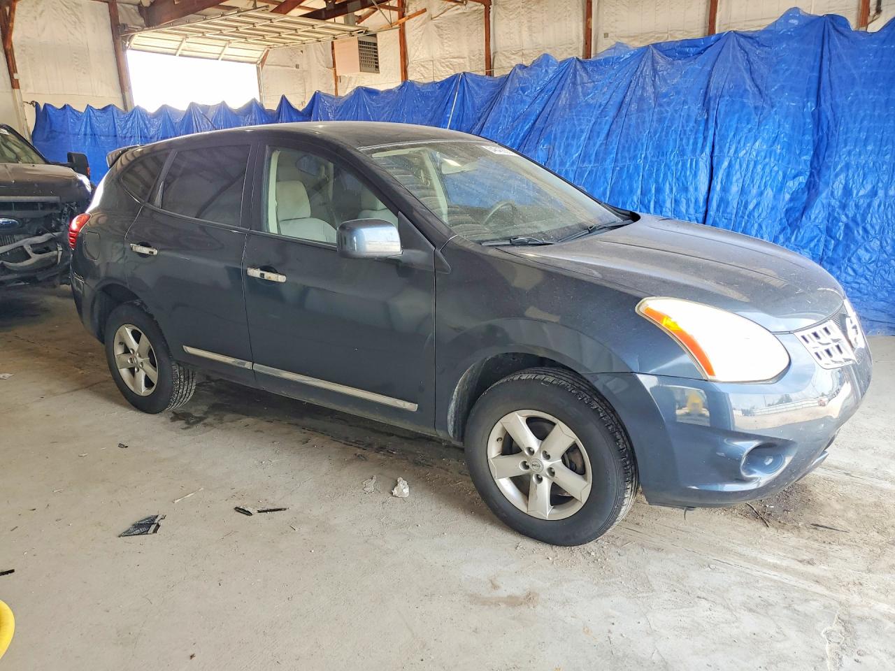 2013 Nissan Rogue S Blue vin: JN8AS5MT3DW527487