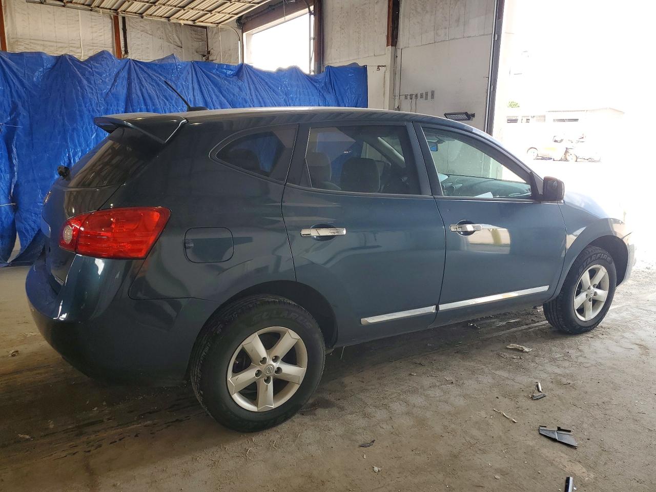 2013 Nissan Rogue S Blue vin: JN8AS5MT3DW527487