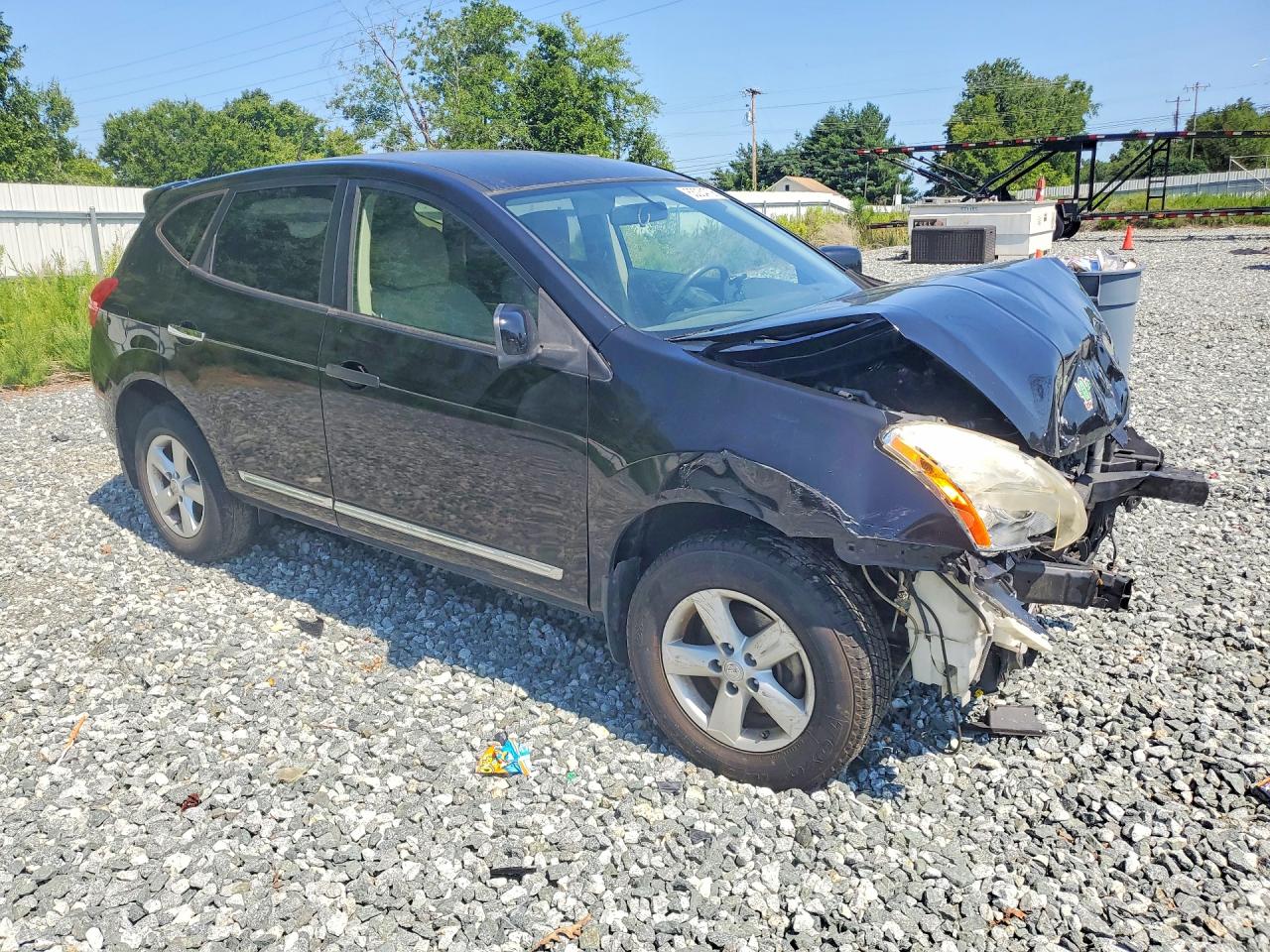 2013 Nissan Rogue S Black vin: JN8AS5MT3DW534763