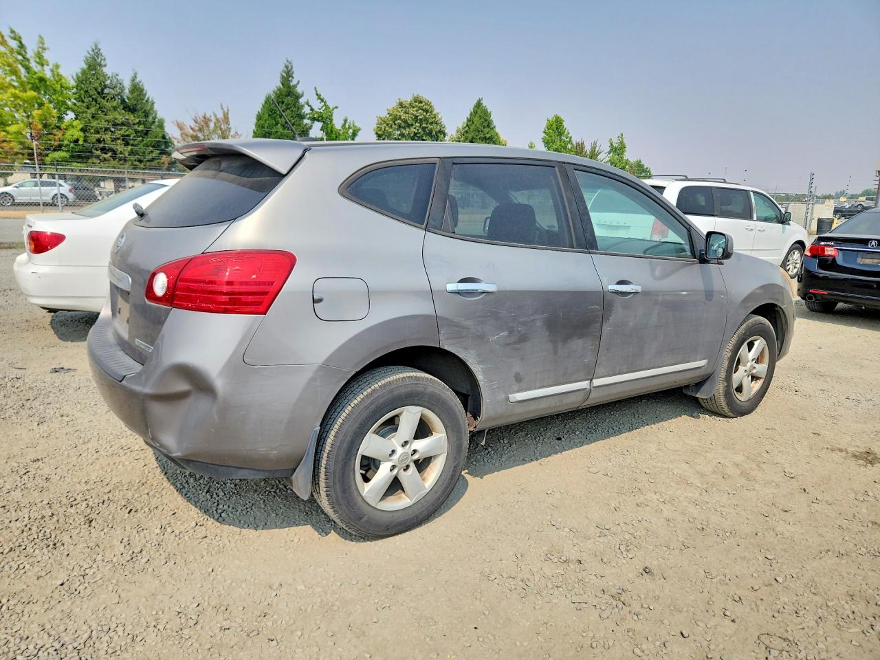 2013 Nissan Rogue S Gray vin: JN8AS5MT3DW540983