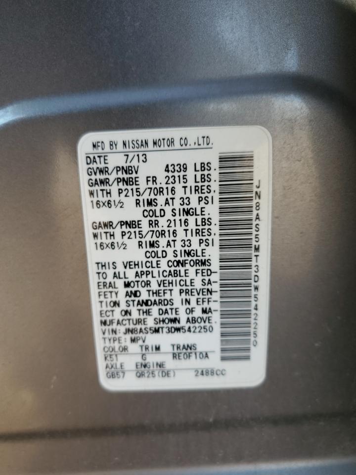 2013 Nissan Rogue S Silver vin: JN8AS5MT3DW542250