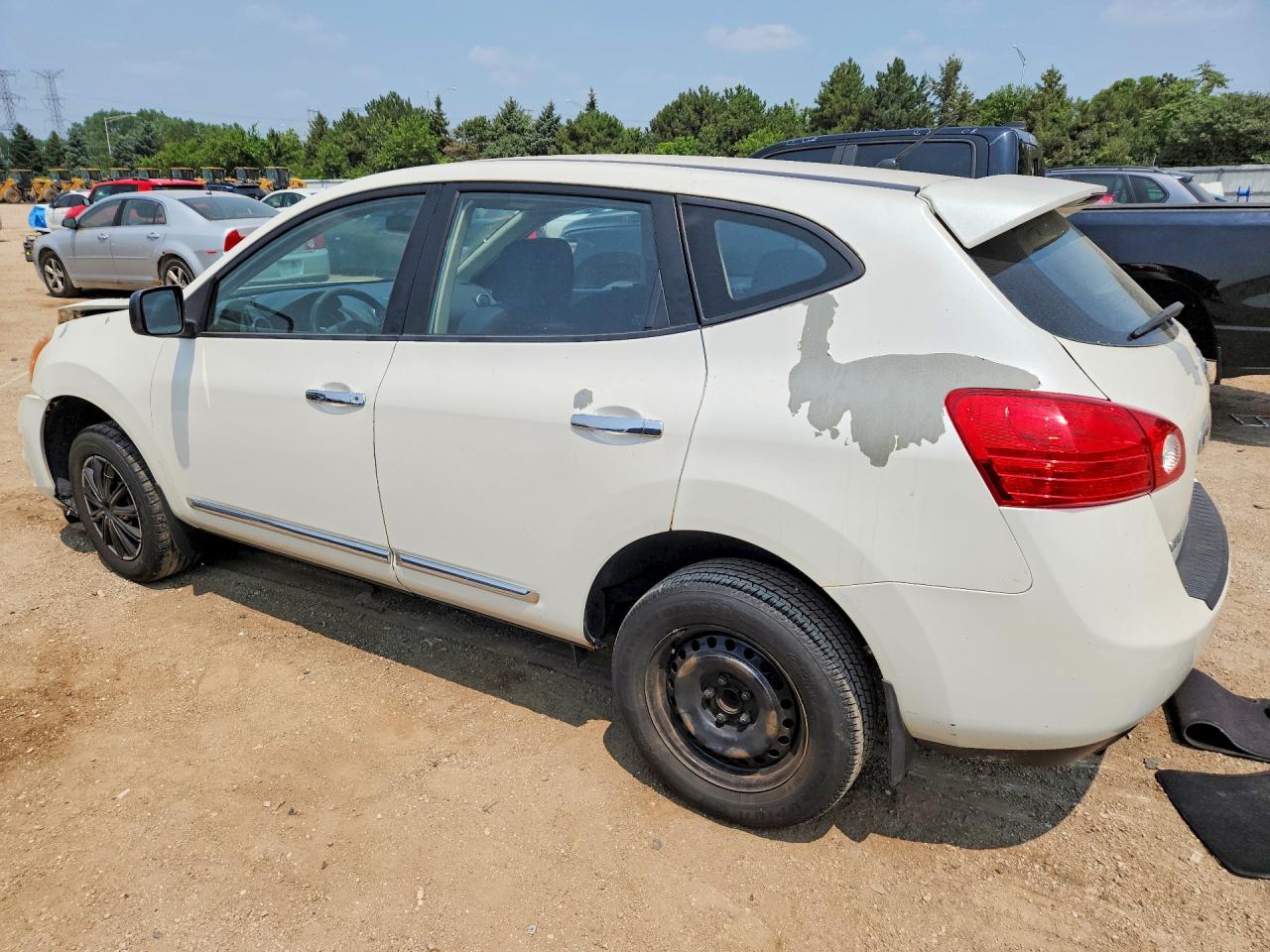 2013 Nissan Rogue S White vin: JN8AS5MT3DW543849