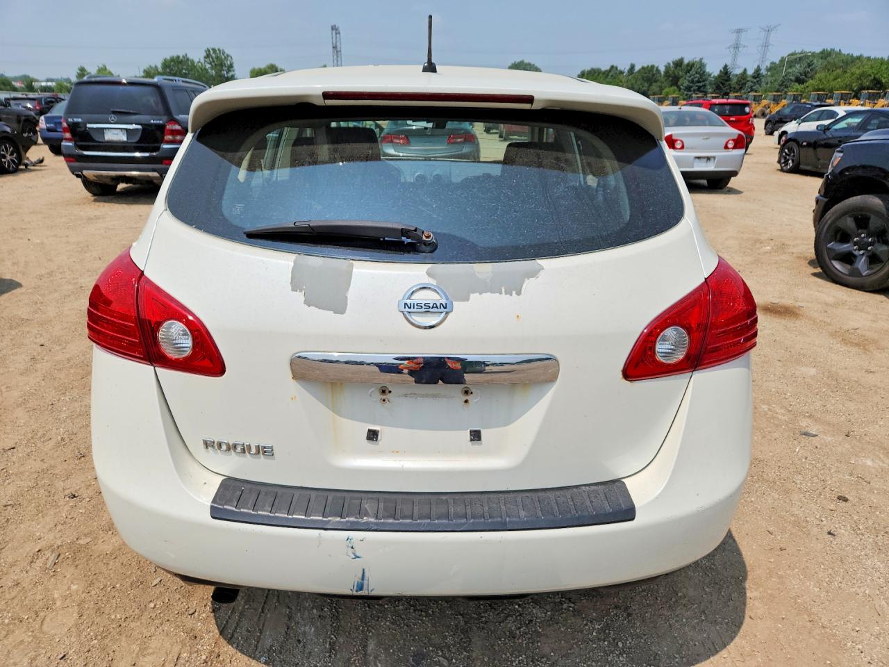 2013 Nissan Rogue S White vin: JN8AS5MT3DW543849