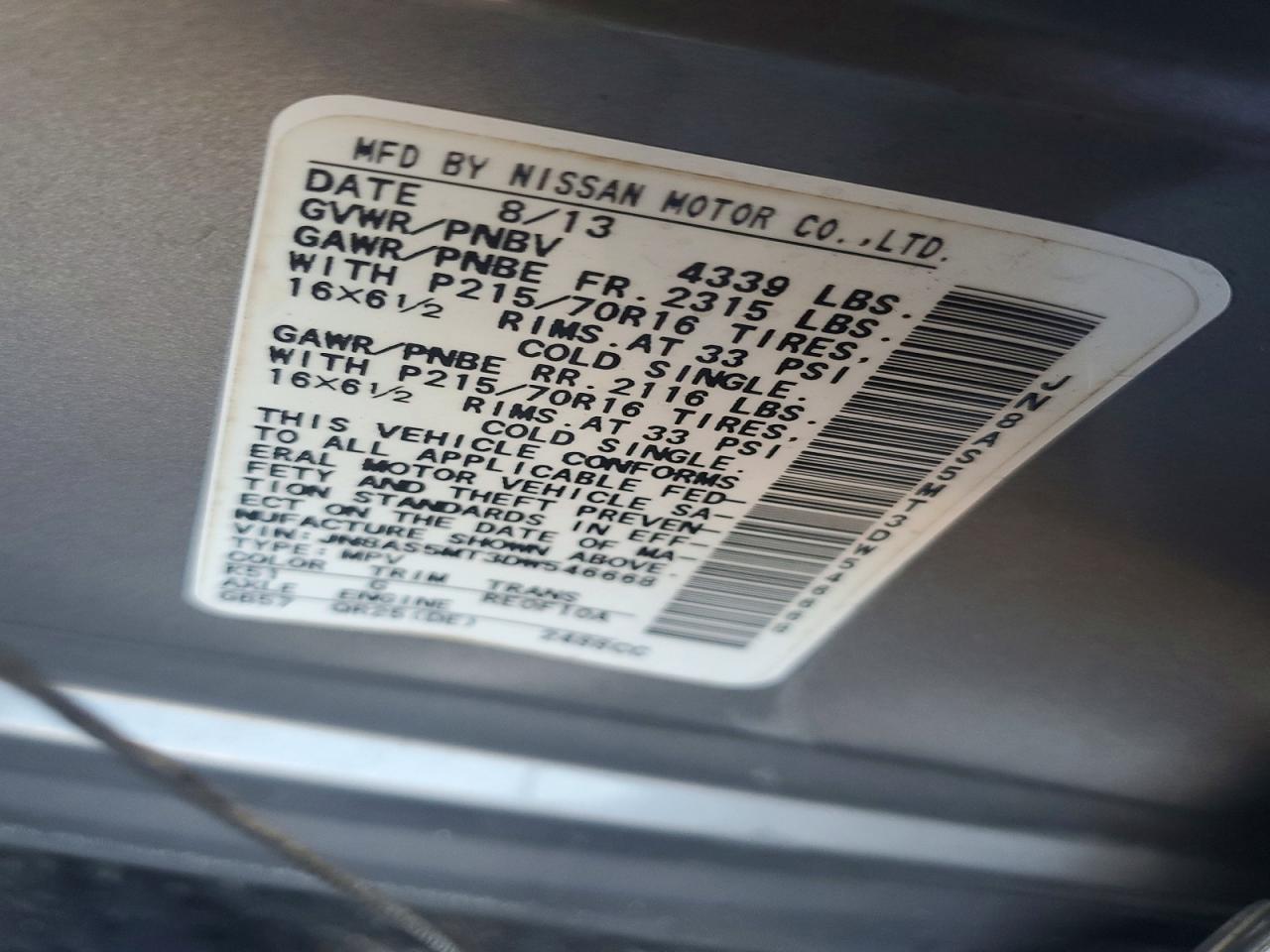 2013 Nissan Rogue S Silver vin: JN8AS5MT3DW546668