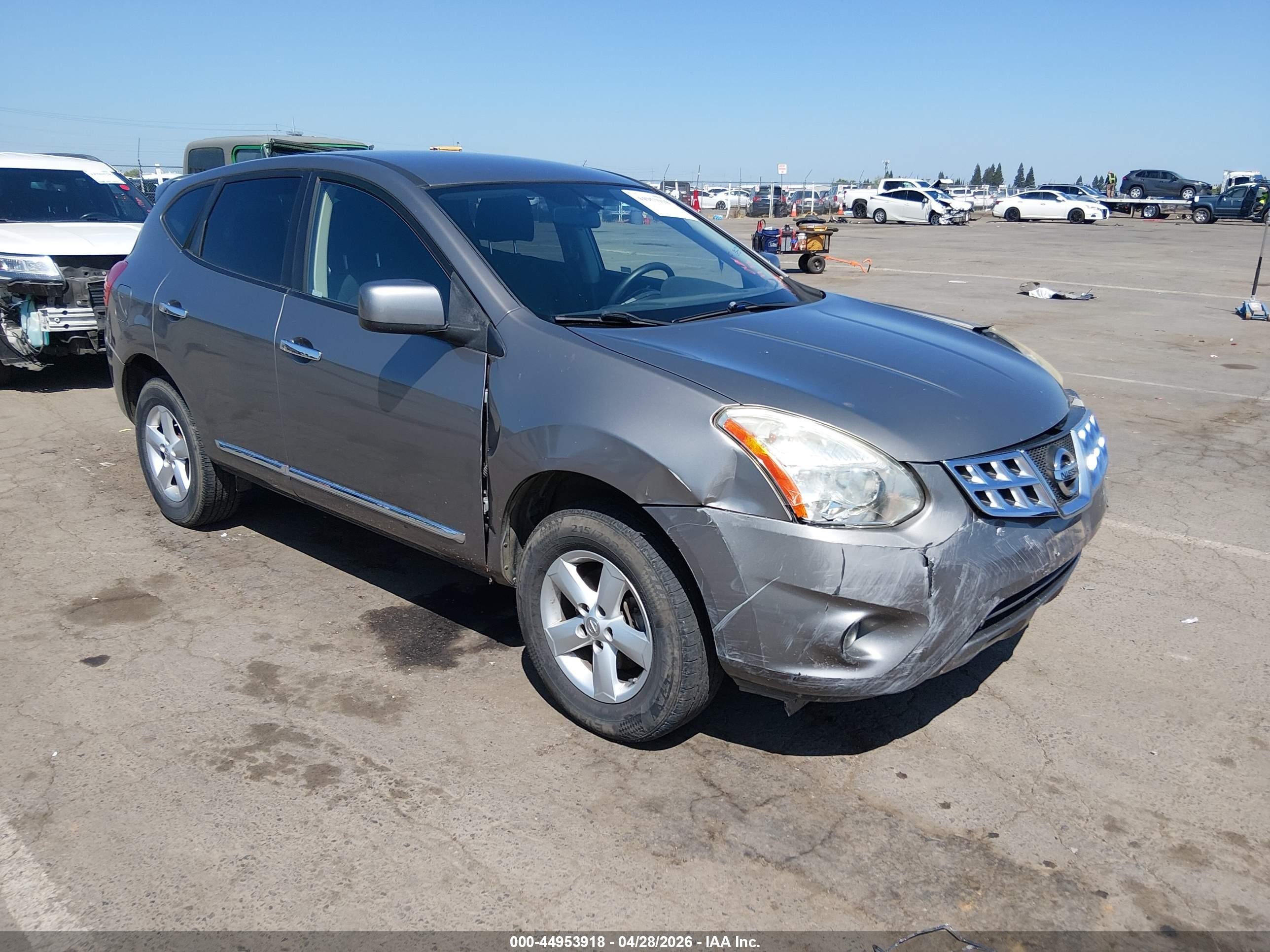 2013 Nissan Rogue S Gray vin: JN8AS5MT3DW551658