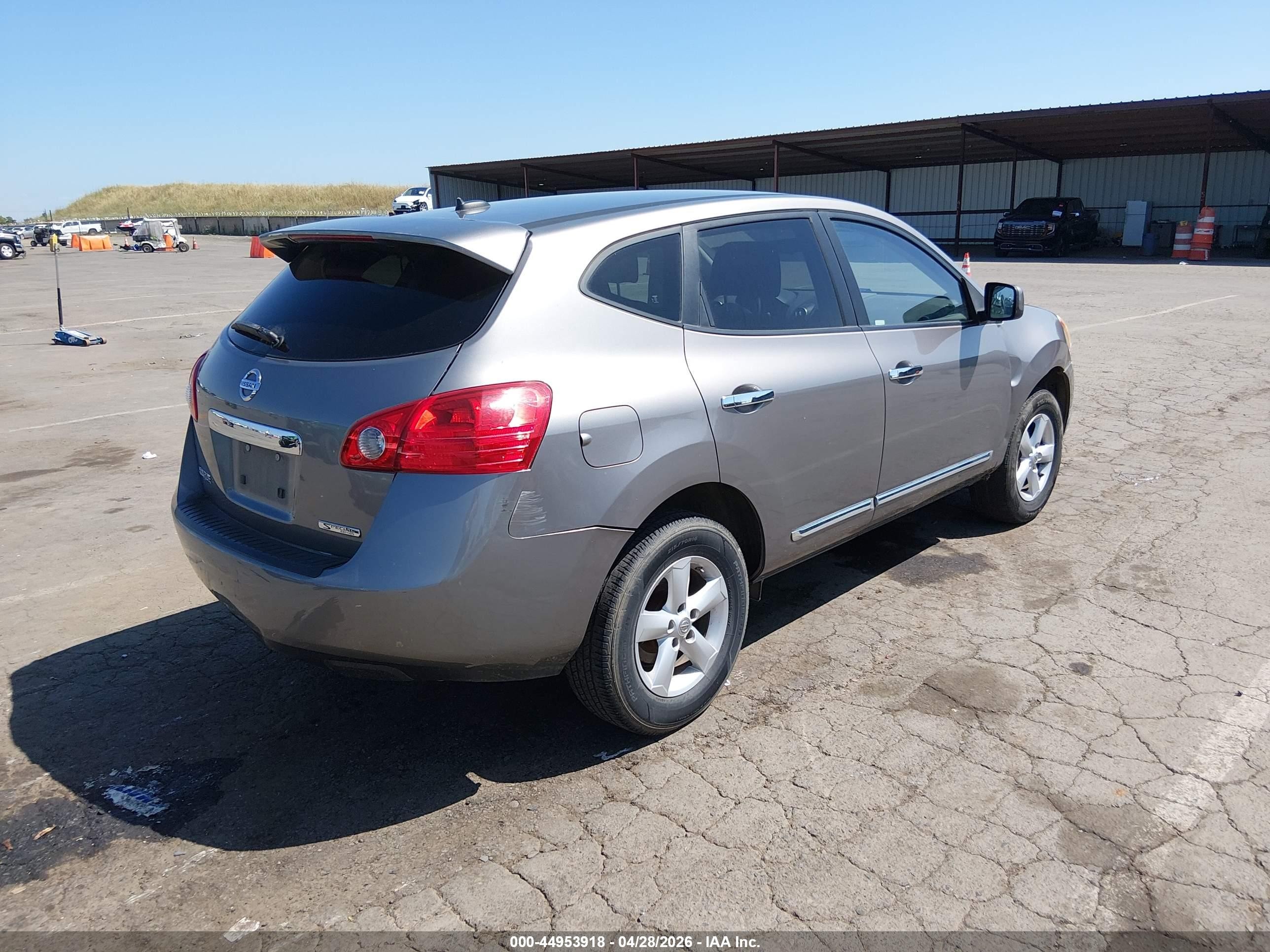 2013 Nissan Rogue S Gray vin: JN8AS5MT3DW551658