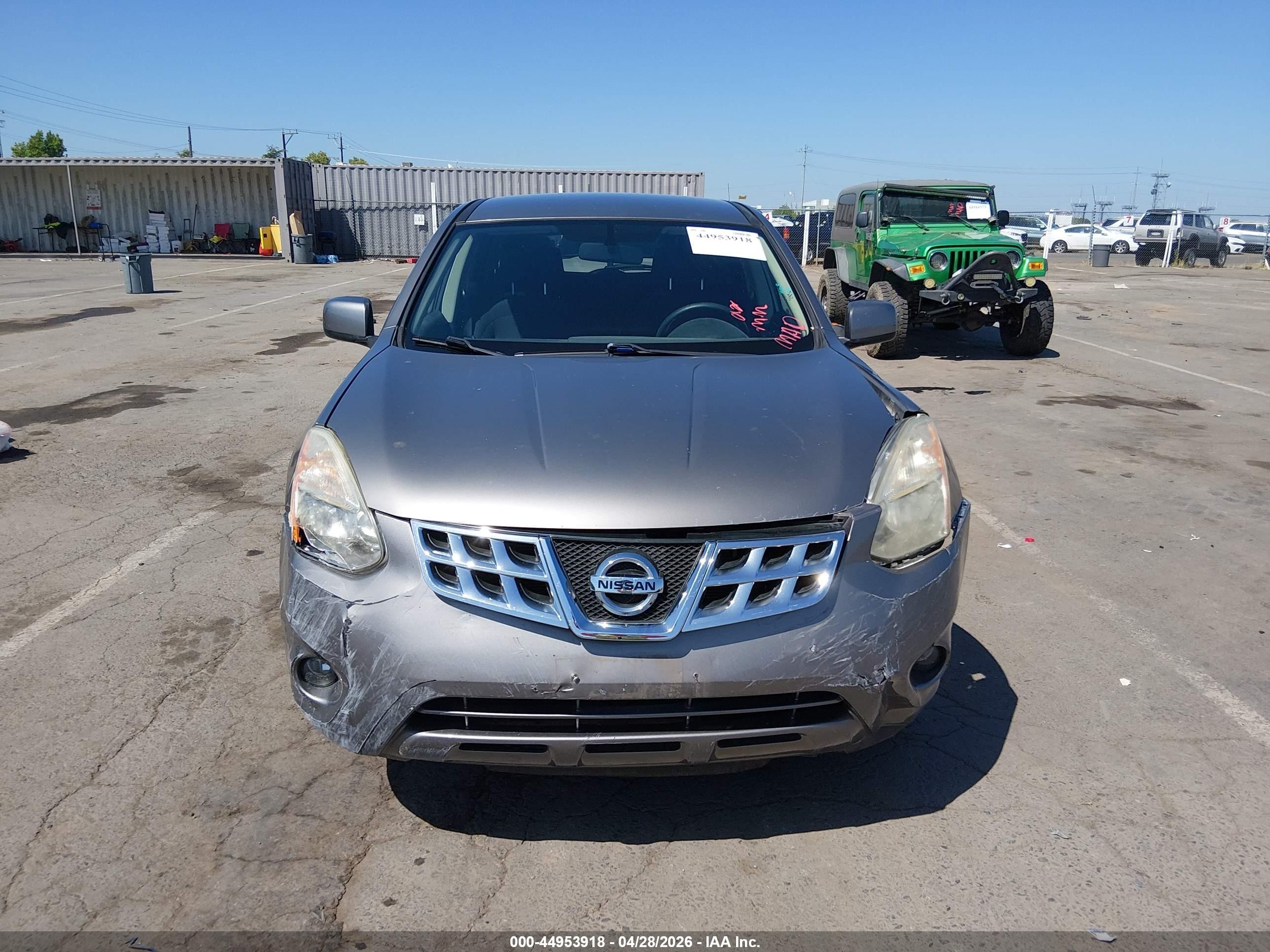 2013 Nissan Rogue S Gray vin: JN8AS5MT3DW551658