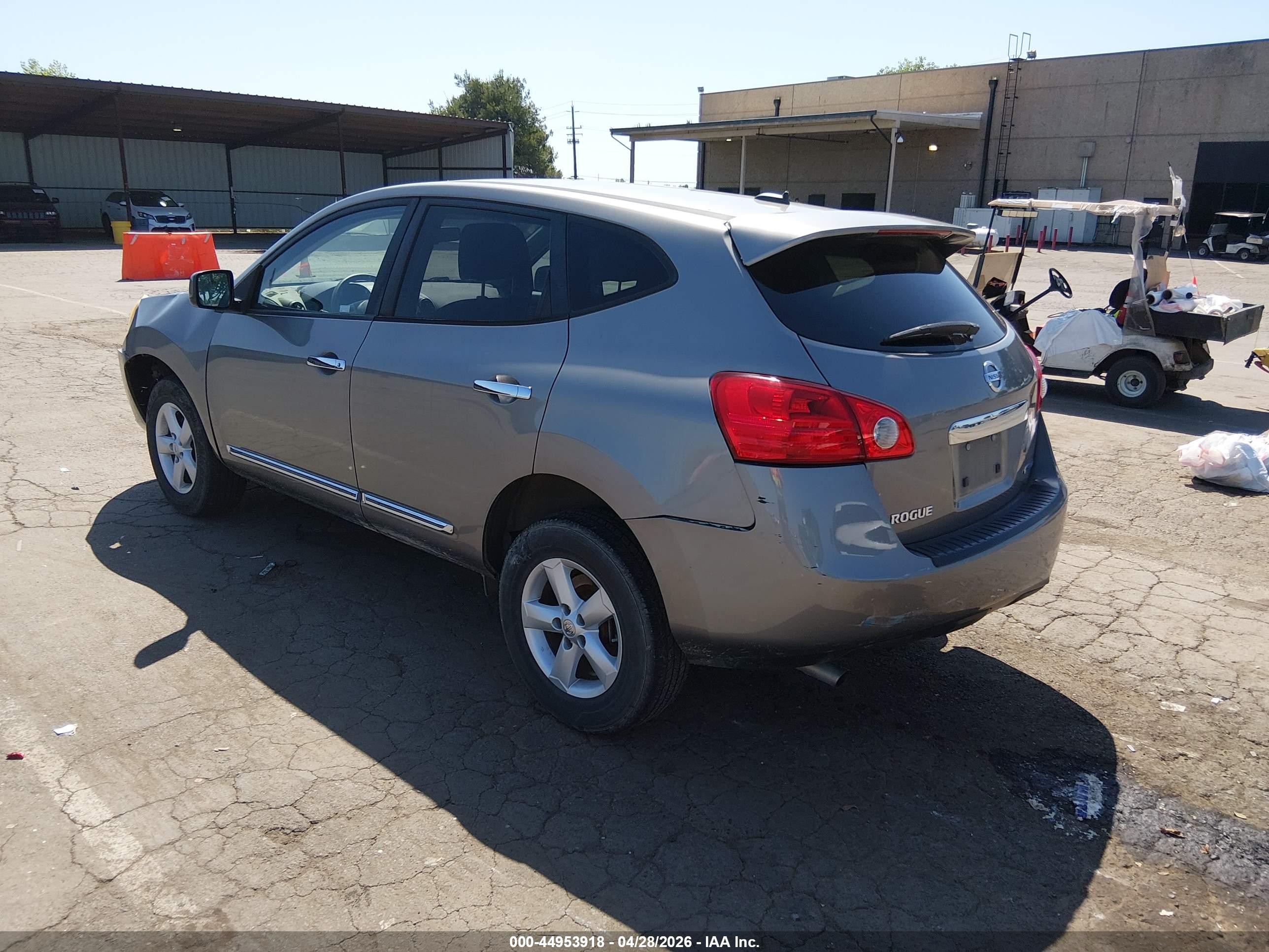 2013 Nissan Rogue S Gray vin: JN8AS5MT3DW551658