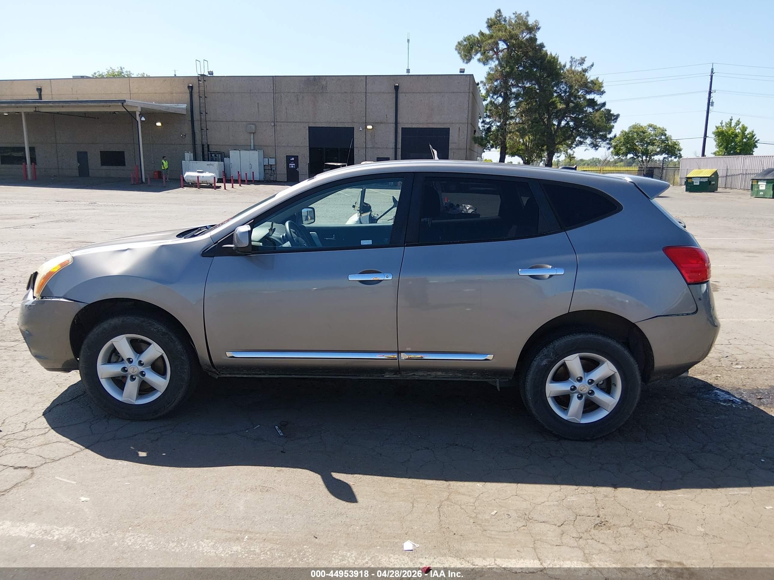 2013 Nissan Rogue S Gray vin: JN8AS5MT3DW551658