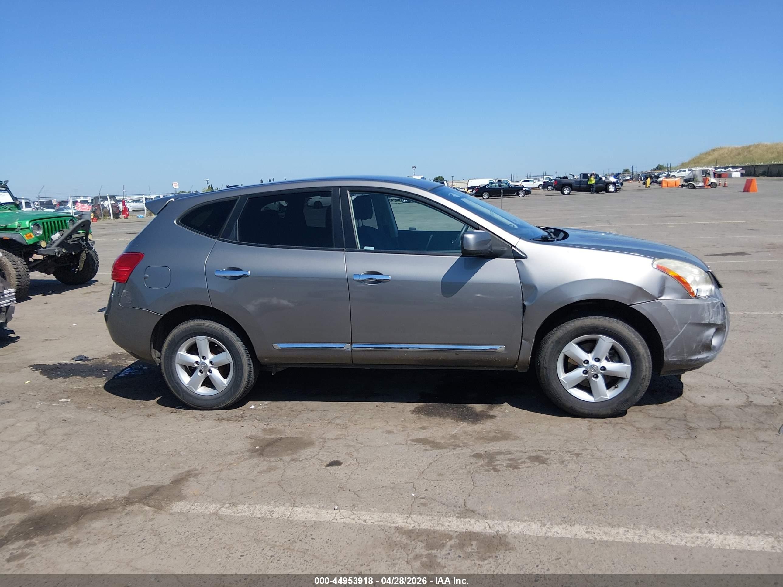 2013 Nissan Rogue S Gray vin: JN8AS5MT3DW551658