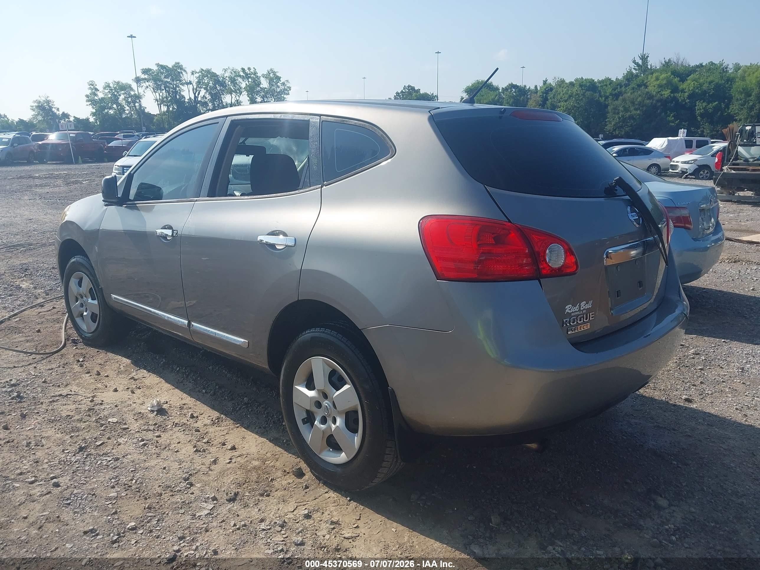 2014 Nissan Rogue Select S Gray vin: JN8AS5MT3EW605798