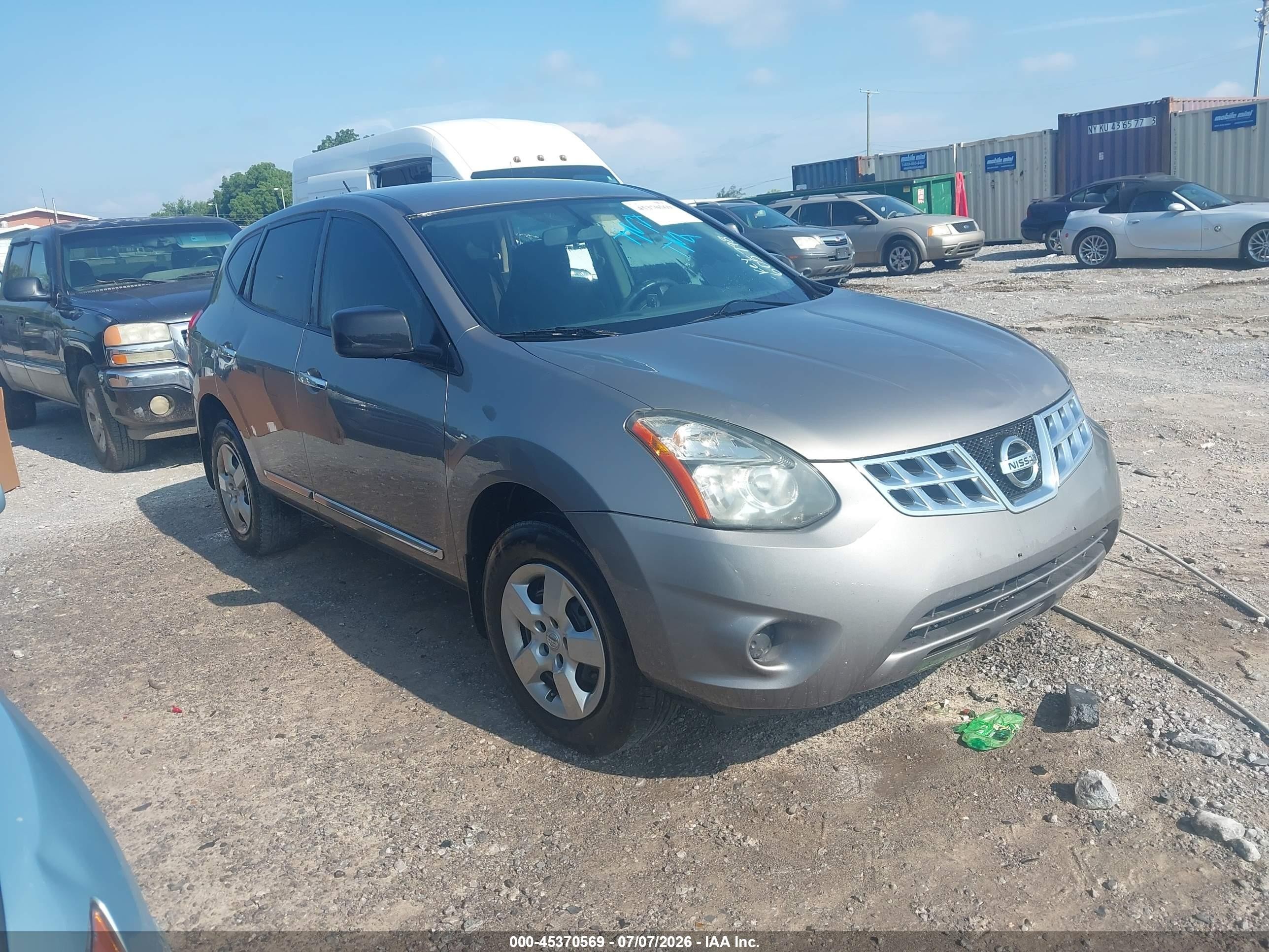 2014 Nissan Rogue Select S Gray vin: JN8AS5MT3EW605798