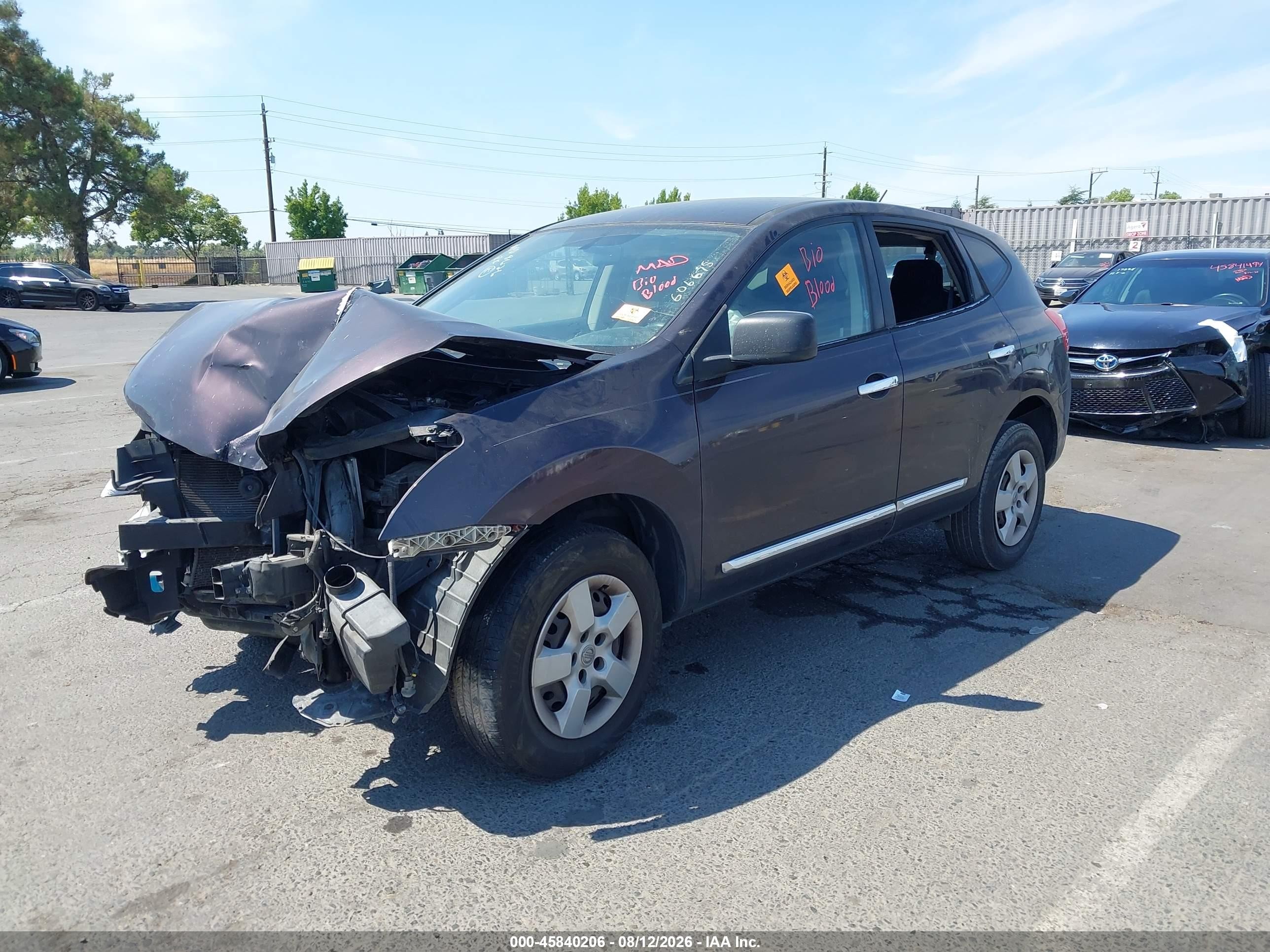 2014 Nissan Rogue Select S Purple vin: JN8AS5MT3EW606675