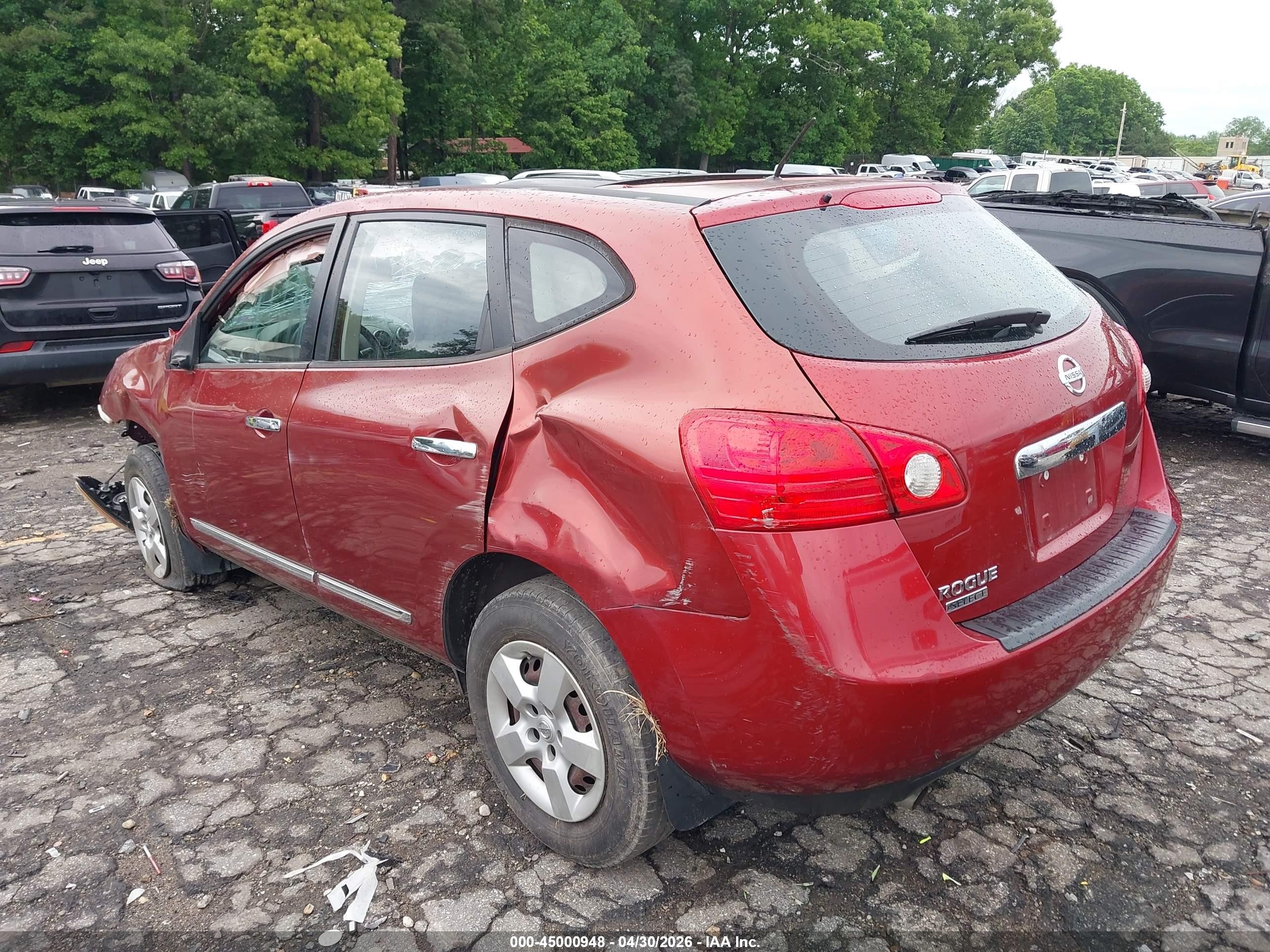 2014 Nissan Rogue Select S Maroon vin: JN8AS5MT3EW609365
