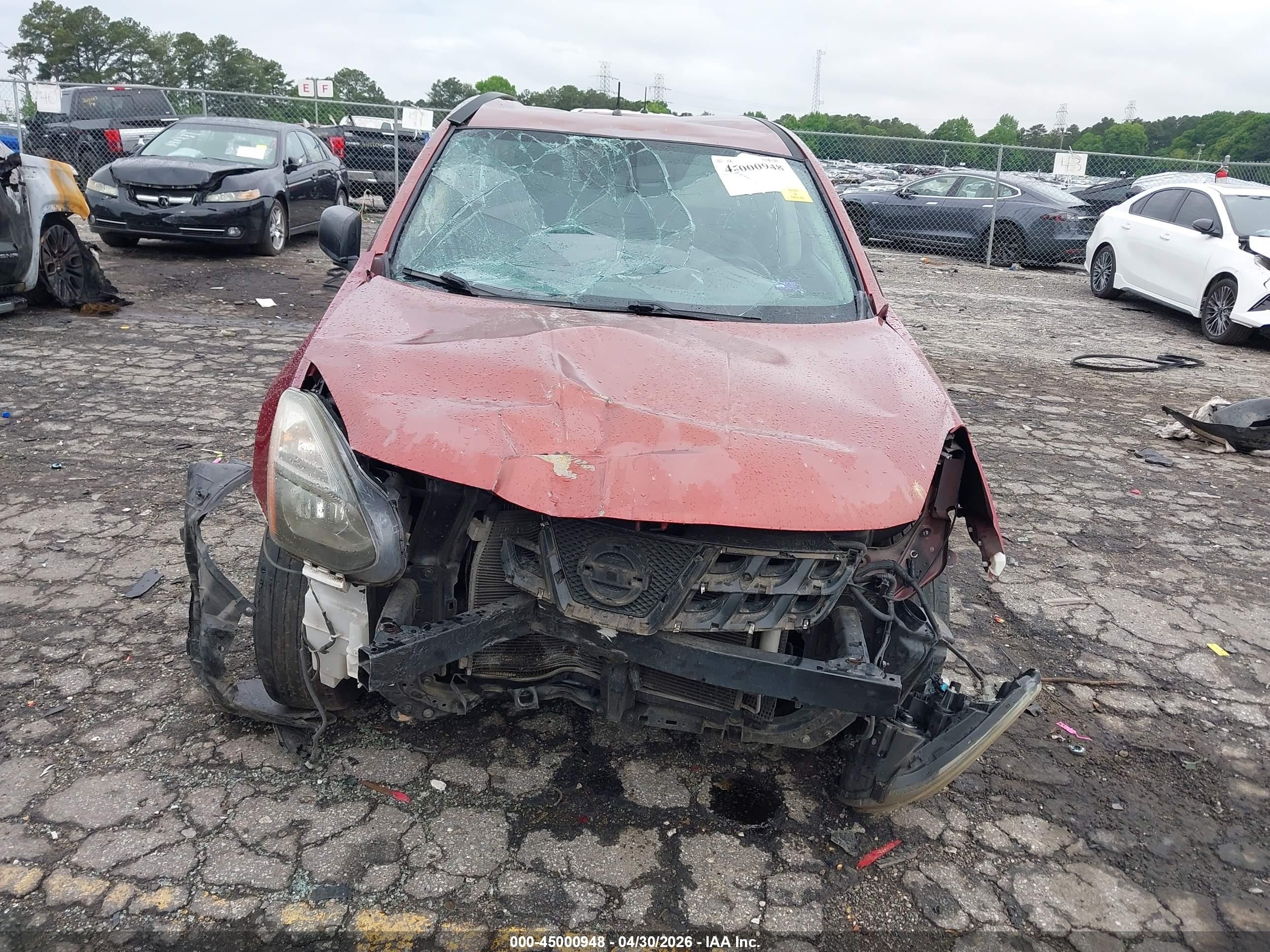 2014 Nissan Rogue Select S Maroon vin: JN8AS5MT3EW609365